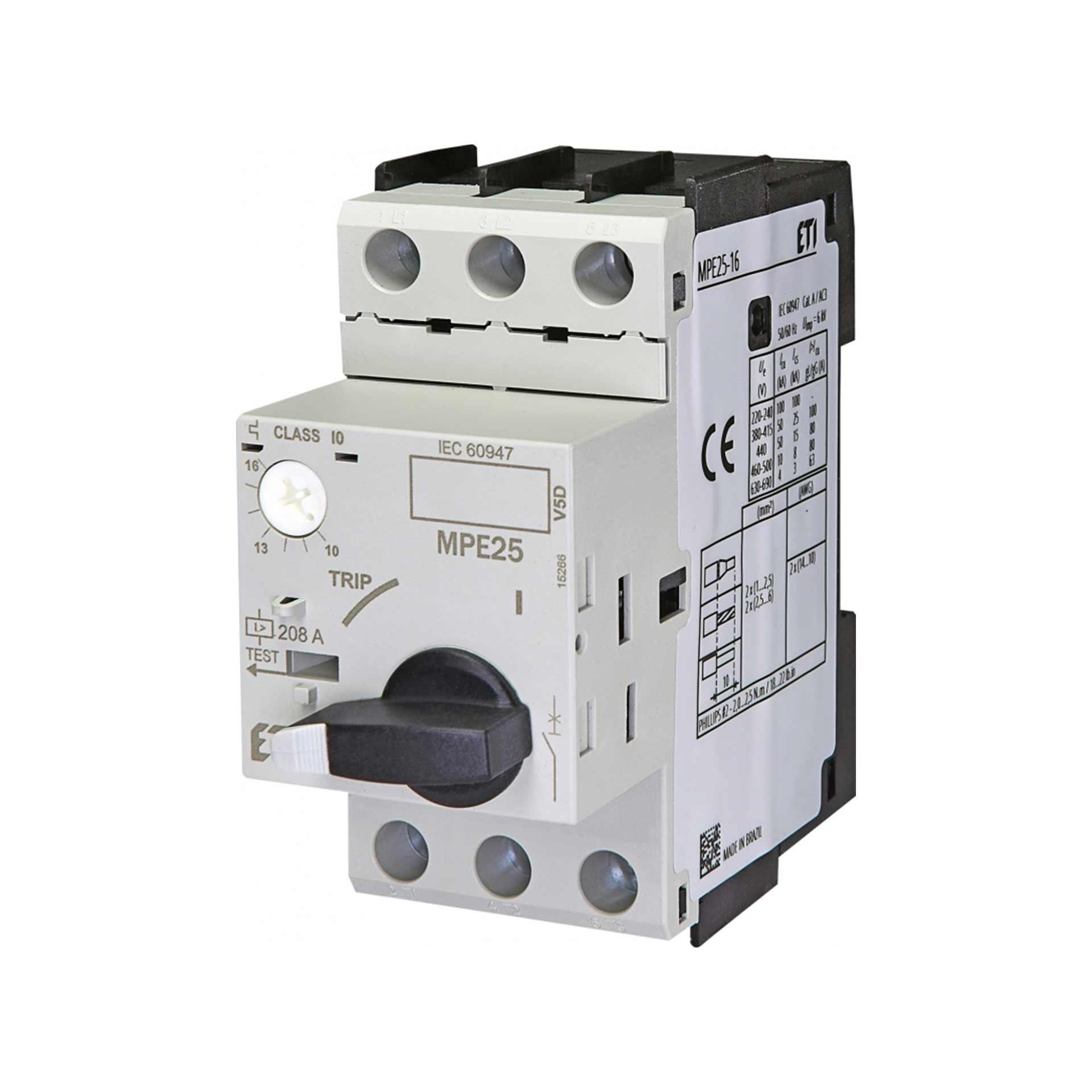 Disjoncteur moteur MPE25 / 10-16A