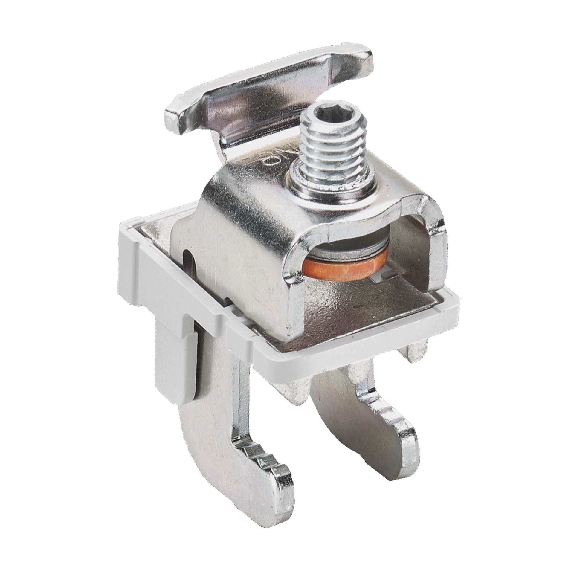 Morsetti per sbarre (anche Crosslink) per nastri sezionatori QC NH misura 00, set di 3 pezzi Morsetti per sbarre (anche Crosslink) per nastri sezionatori QC NH misura 00, set di 3 pezzi