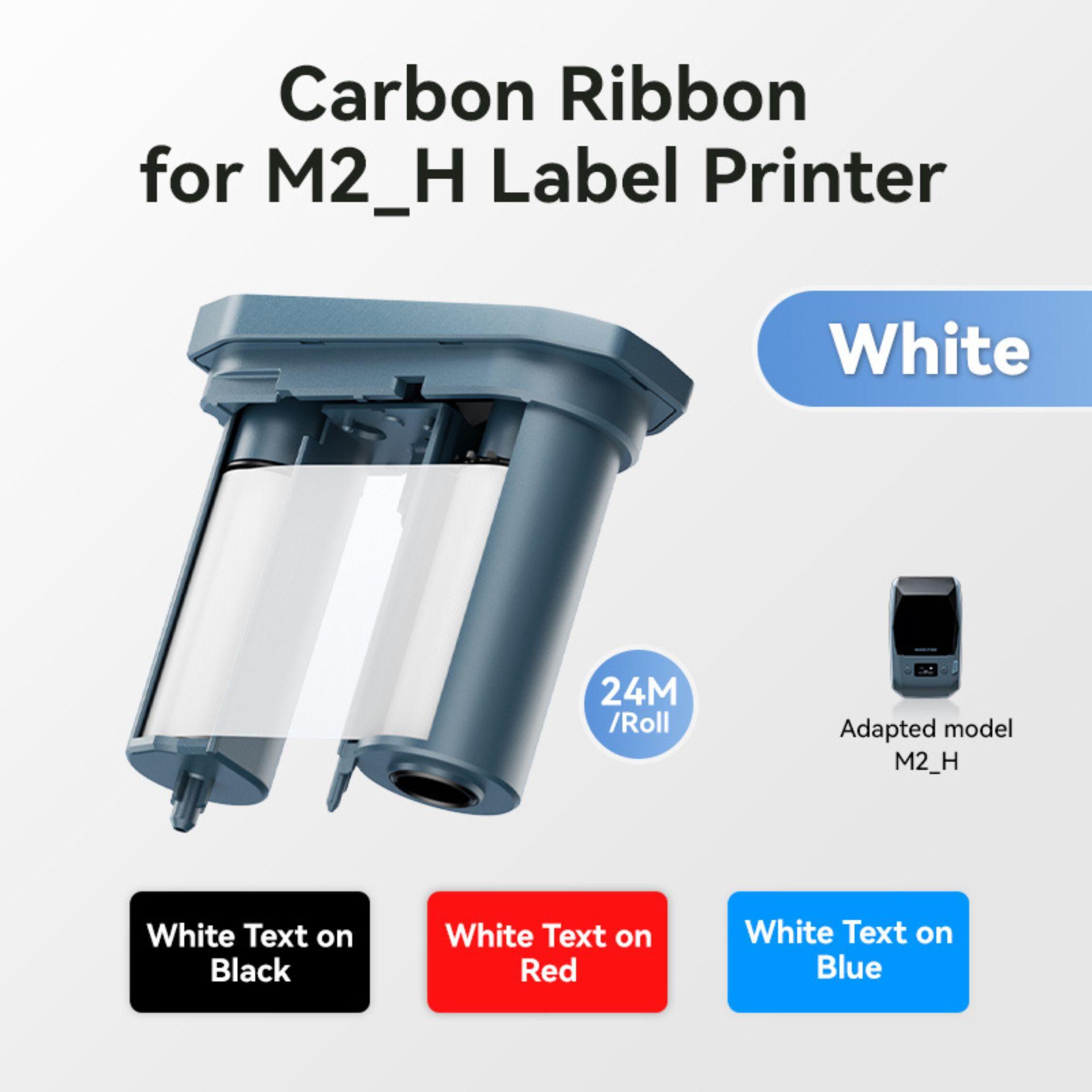 NIIMBOT M3 thermal transfer ribbon, white, carbon ribbon RR76-26 cassette
