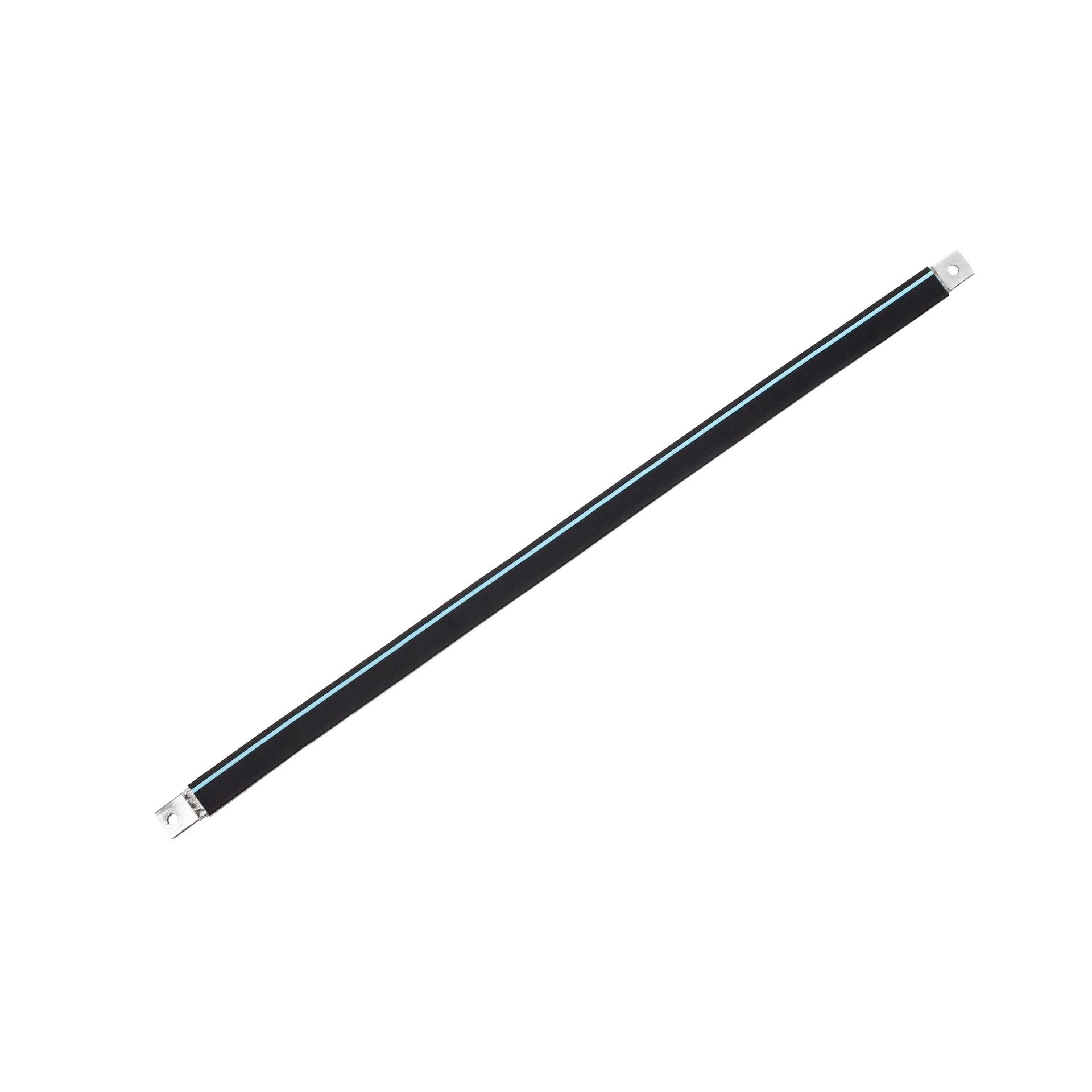 Insulated connection lug made of tinned copper braid "L:830mm" 120mm², 400A, M10 & M10, halogen-free
