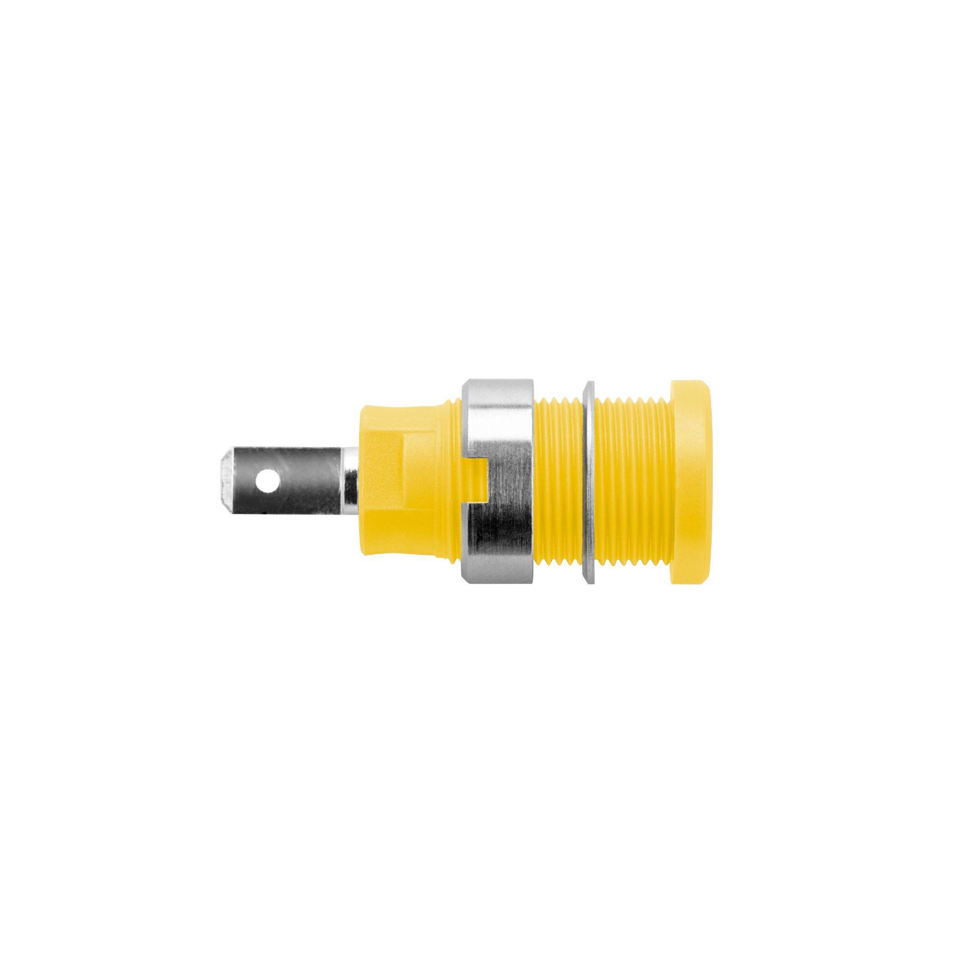 Sicherheits-Einbaubuchse ø 4mm, gelb