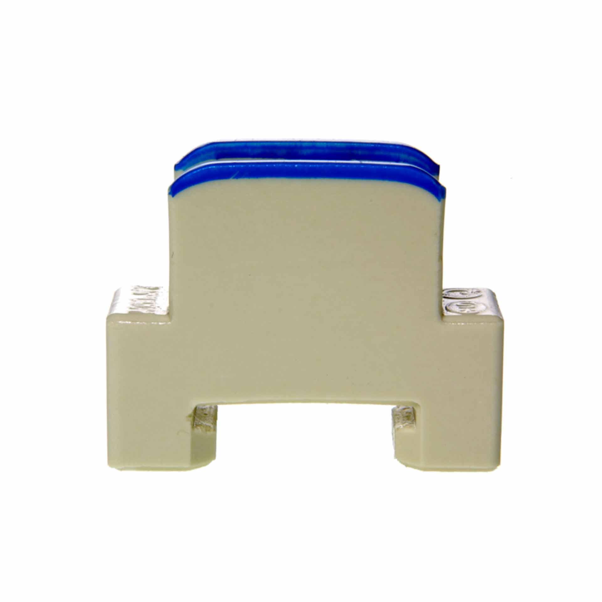 Steatite branch terminal 2.5mm², 2-conductor, blue