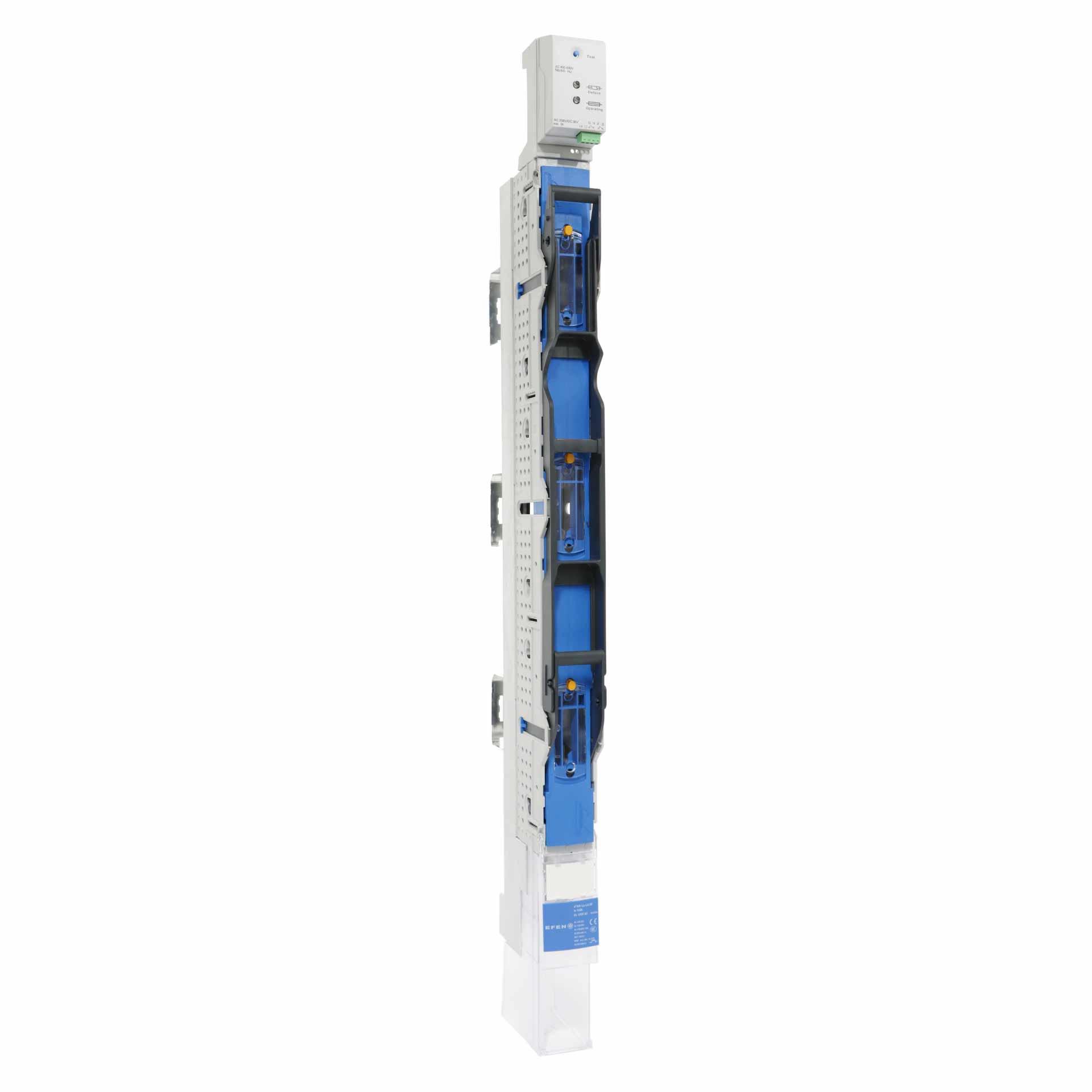 Réglette sectionneur HPC Gr.00, 3P, 185mm, M8, poignée tripolaire 1x3 pôles, U5, SU