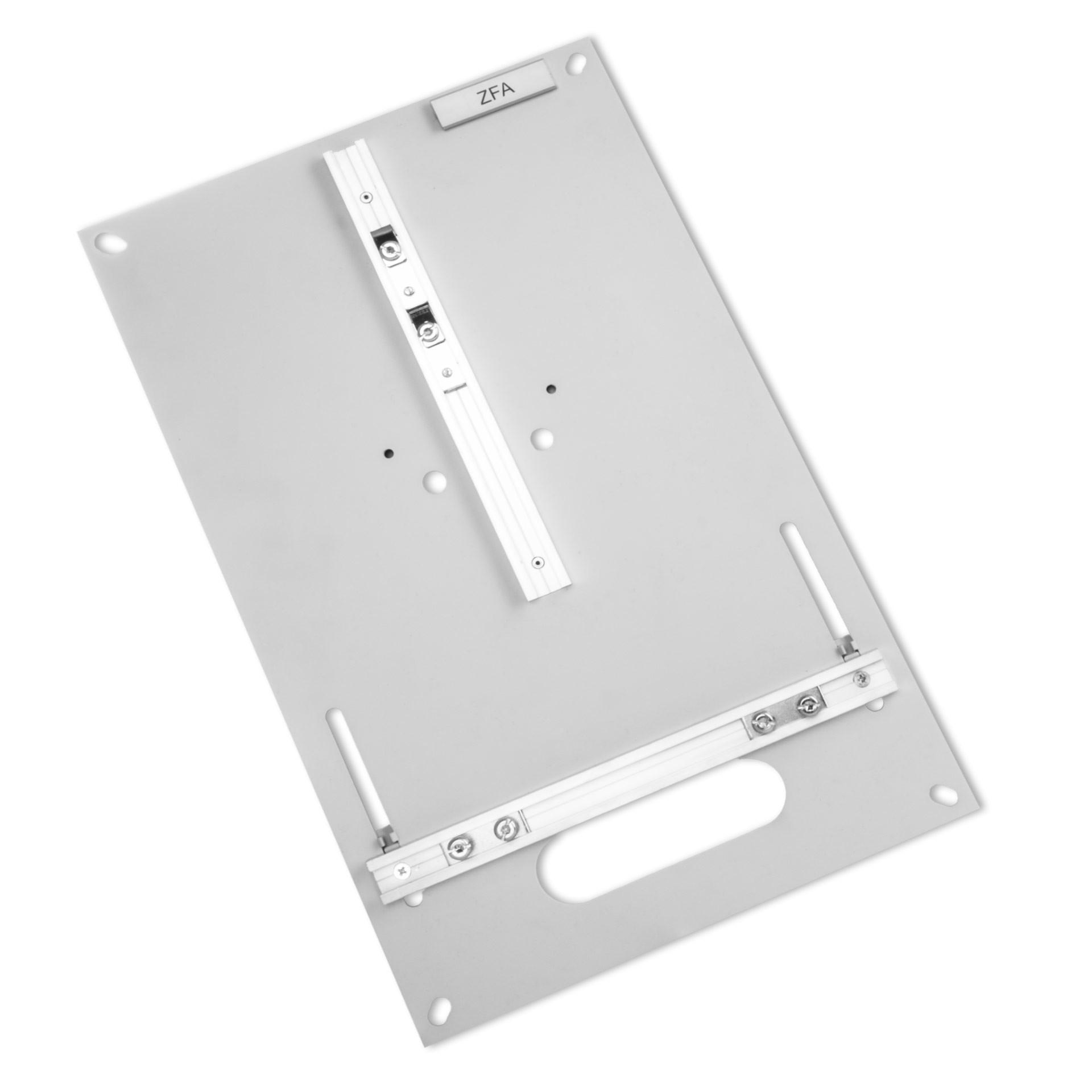 Zählerplatte BKW Spezial, 250x400mm, Polystyrol 7035 lichtgrau, halogenfrei