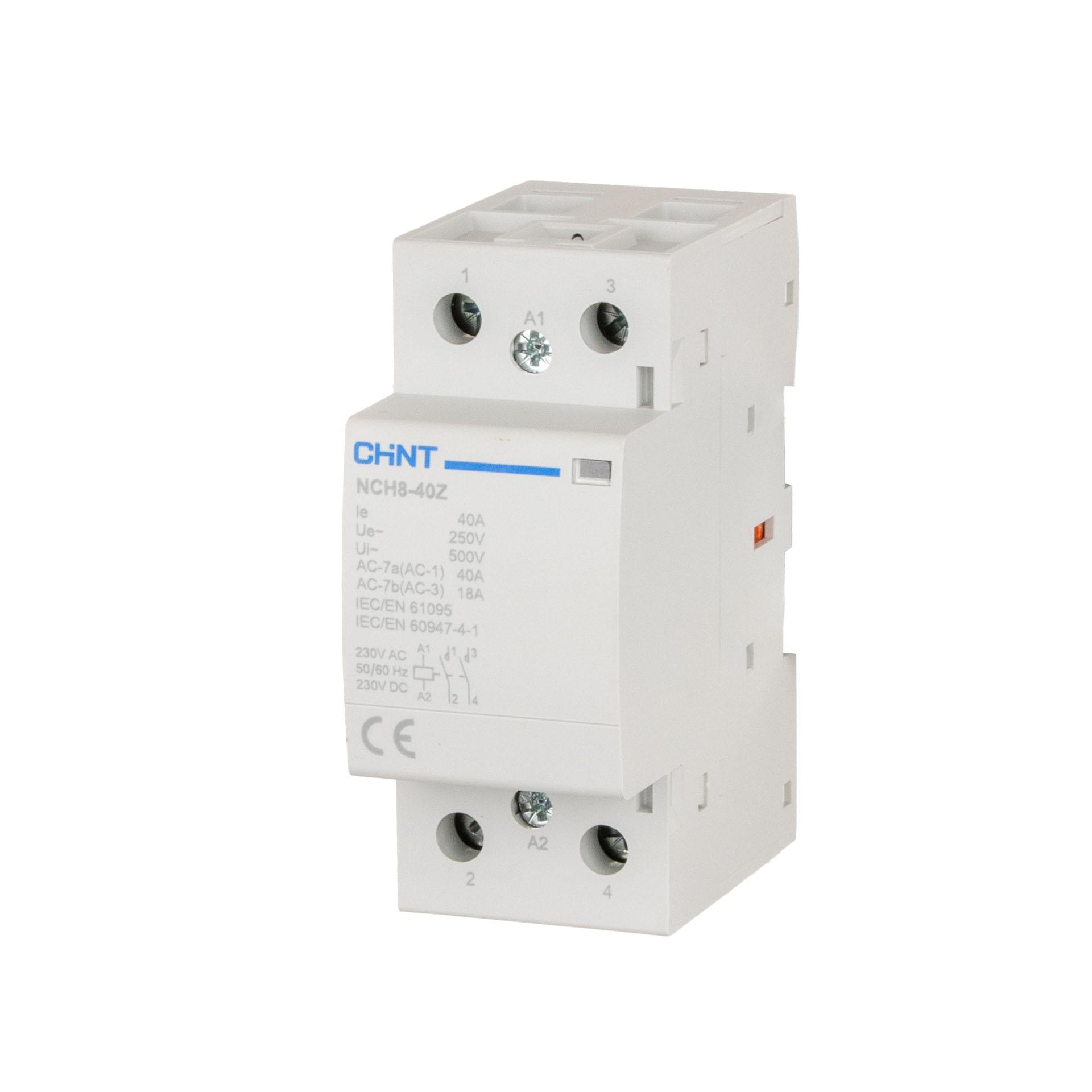 Chint Installationsschütz, 2-polig, 40A (AC-1 400V), AC/DC 230V, 2 Schliesser