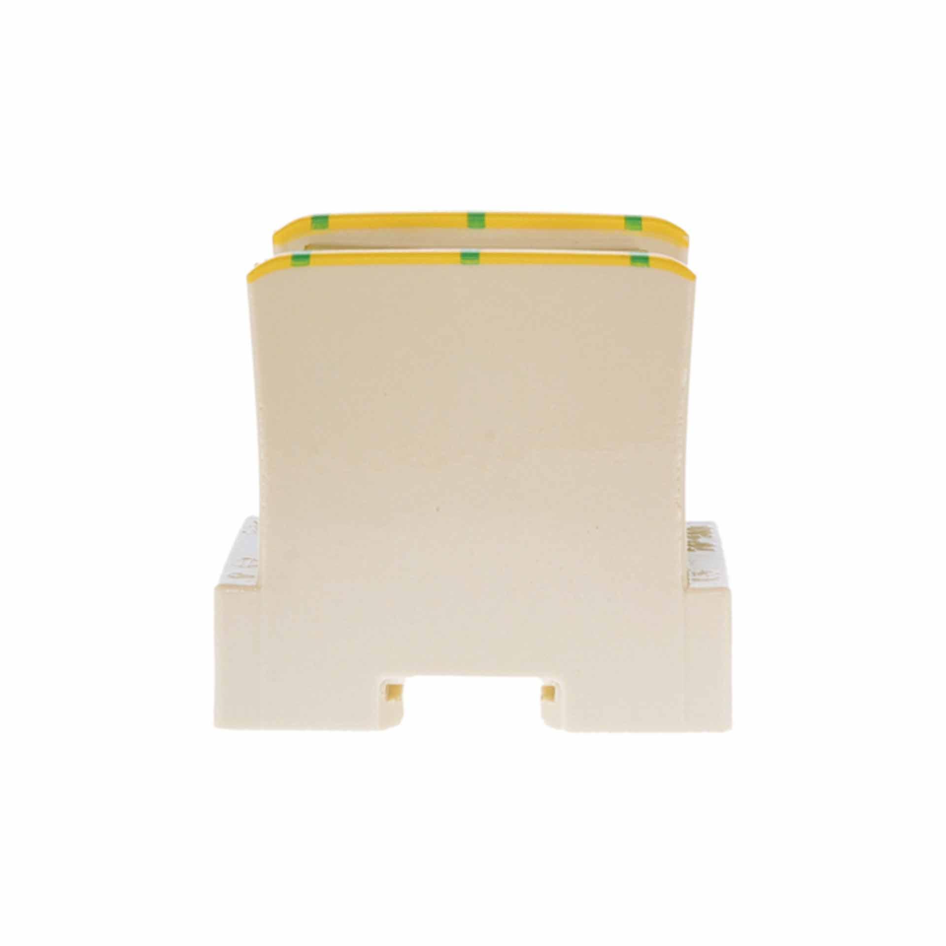 Steatite branch terminal 70mm², 2-conductor, green-yellow