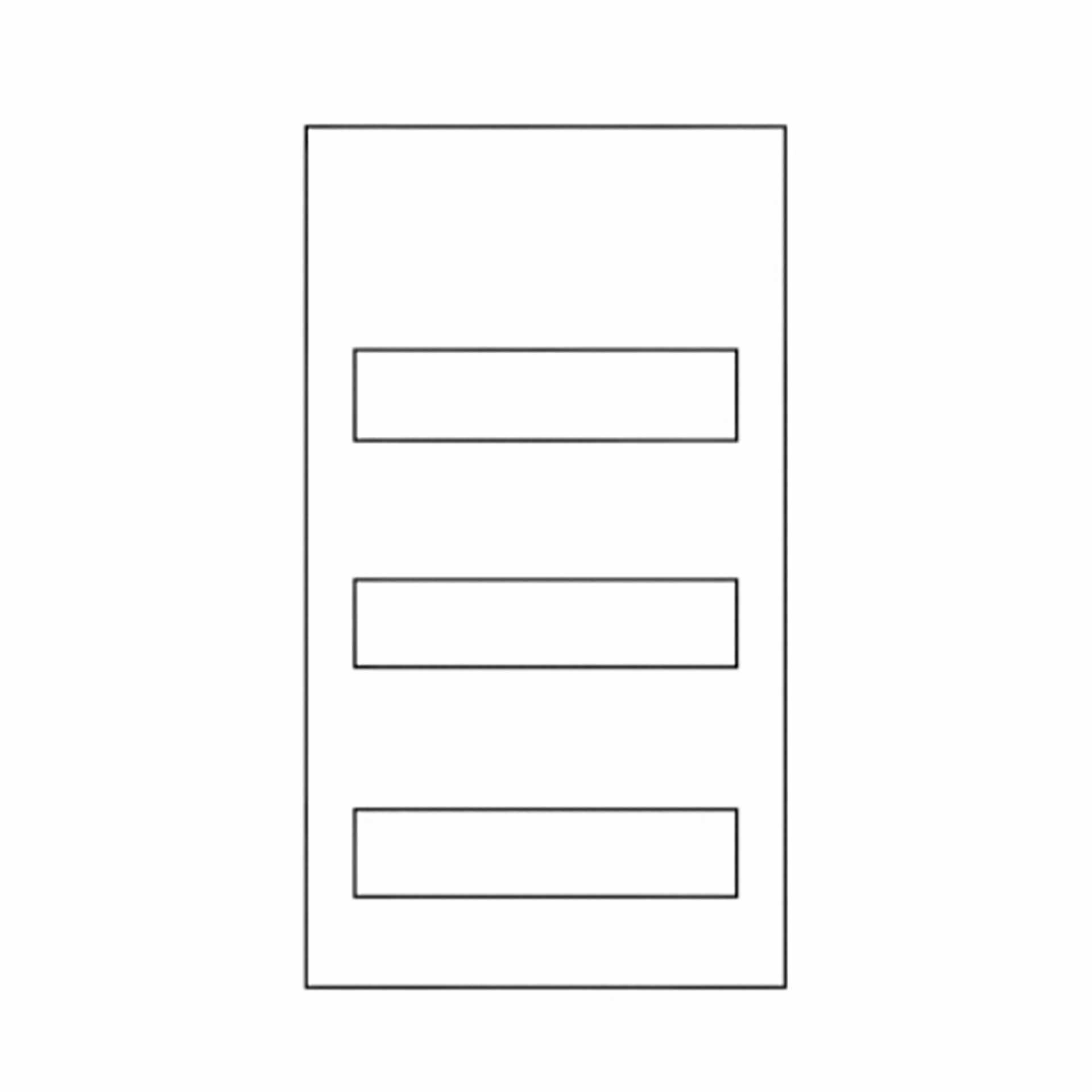 Abdeckplatte Schneider mit 3 Ausschnitte 250x450x4mm