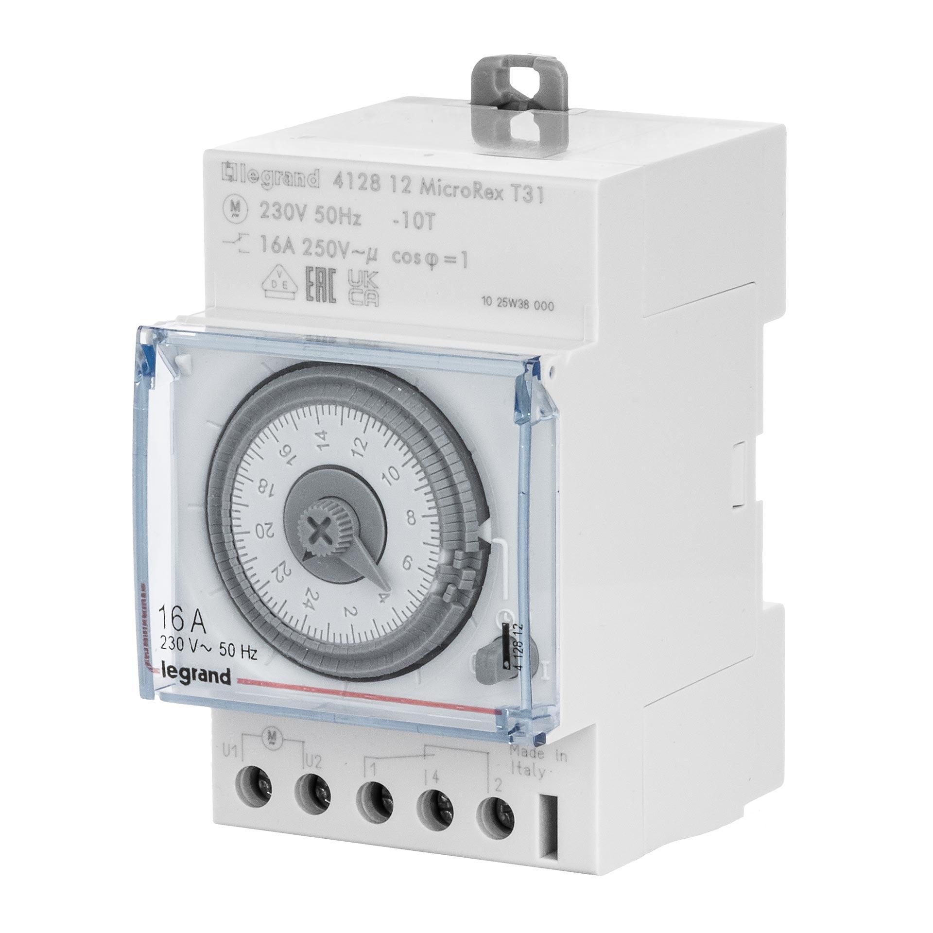 Analoge Tagesschaltuhr mit Synchronmotor MicroRex T31
