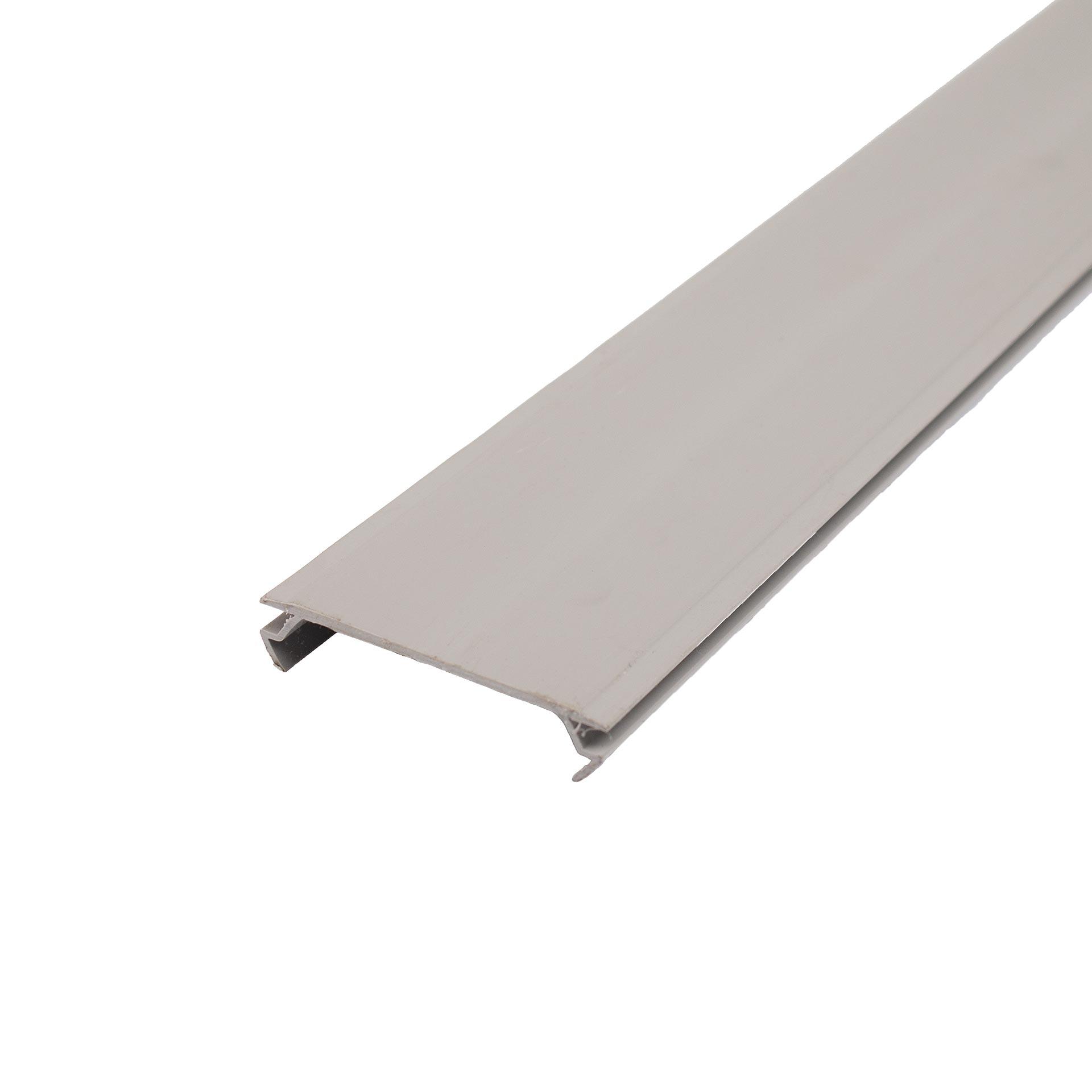 Profil obturateur, PVC gris foncé, 2 mètres de long