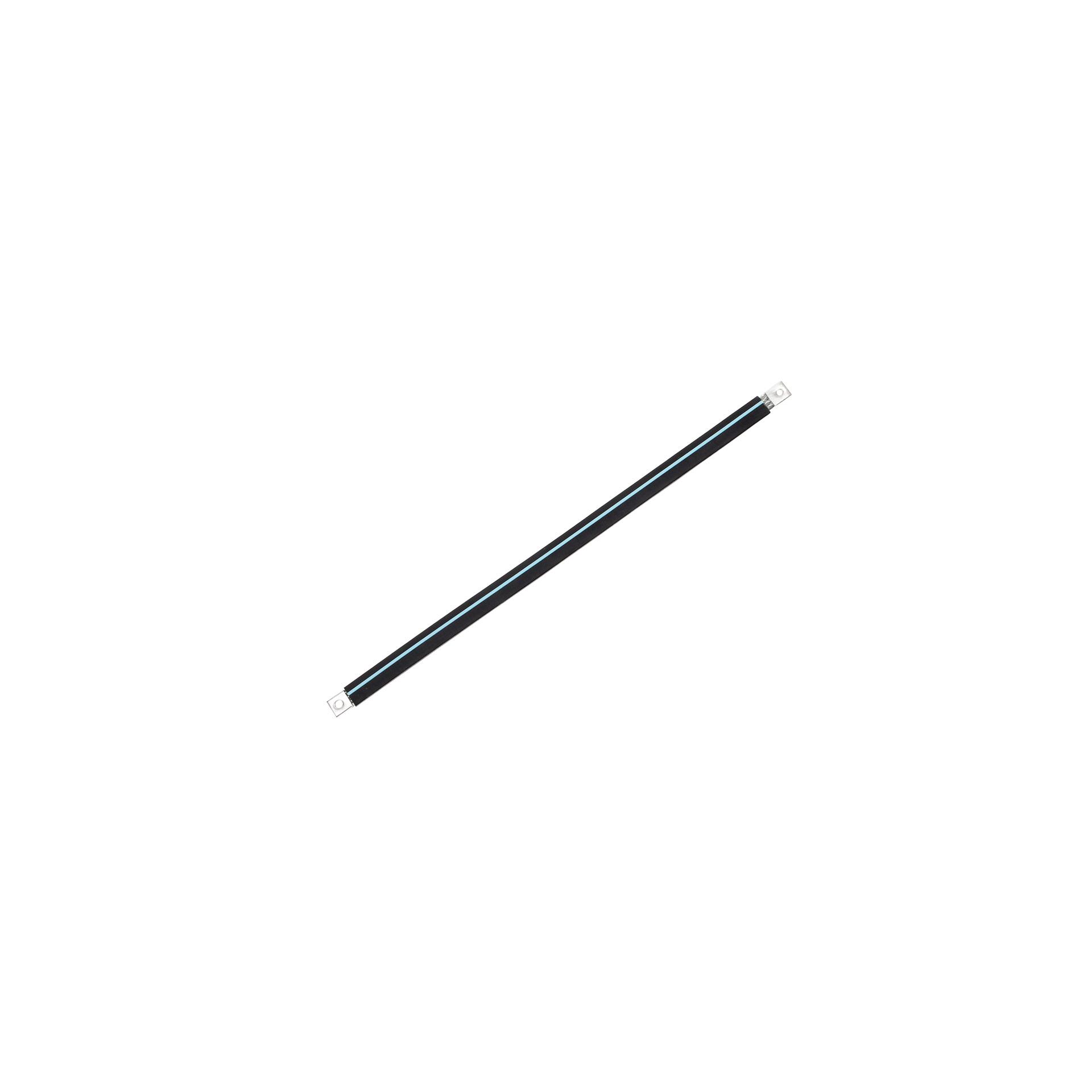 Insulated connection lug made of tinned copper braid "L:330mm" 50mm2, 250A, 2x M10, halogen-free