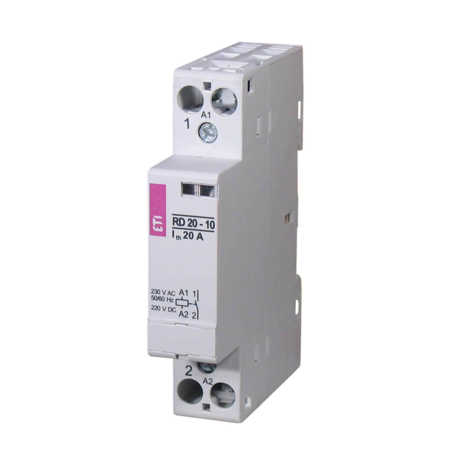 Installation contactor 1-pole, 20A (AC1, 230V), RD20-10 24V AC/DC