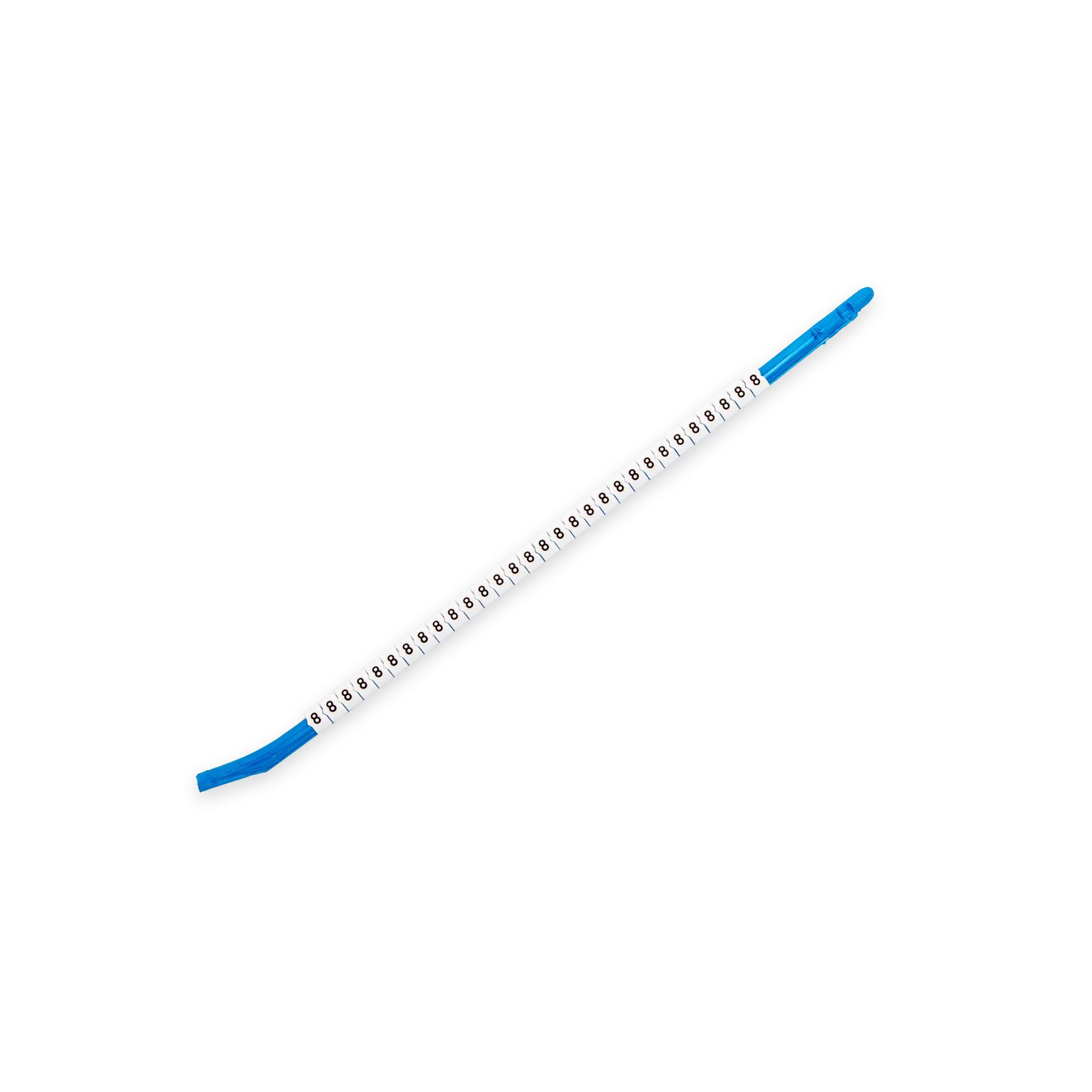 Markiertüllen "8", 0.75 - 1.5mm2, weiss, VPE à 300 Stück