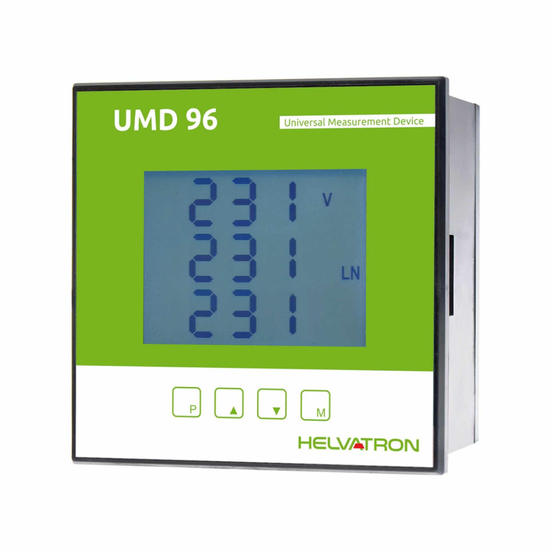 Helvatron Multifunktionaler Netzanalysator mit TCP/IP & Modbus TCP UMD 96EL Helvatron Multifunktionaler Netzanalysator mit TCP/IP & Modbus TCP UMD 96EL