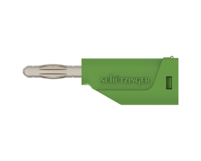 Federkorbstecker ø 4mm, Schraubanschluss 1-2.5mm2, grün