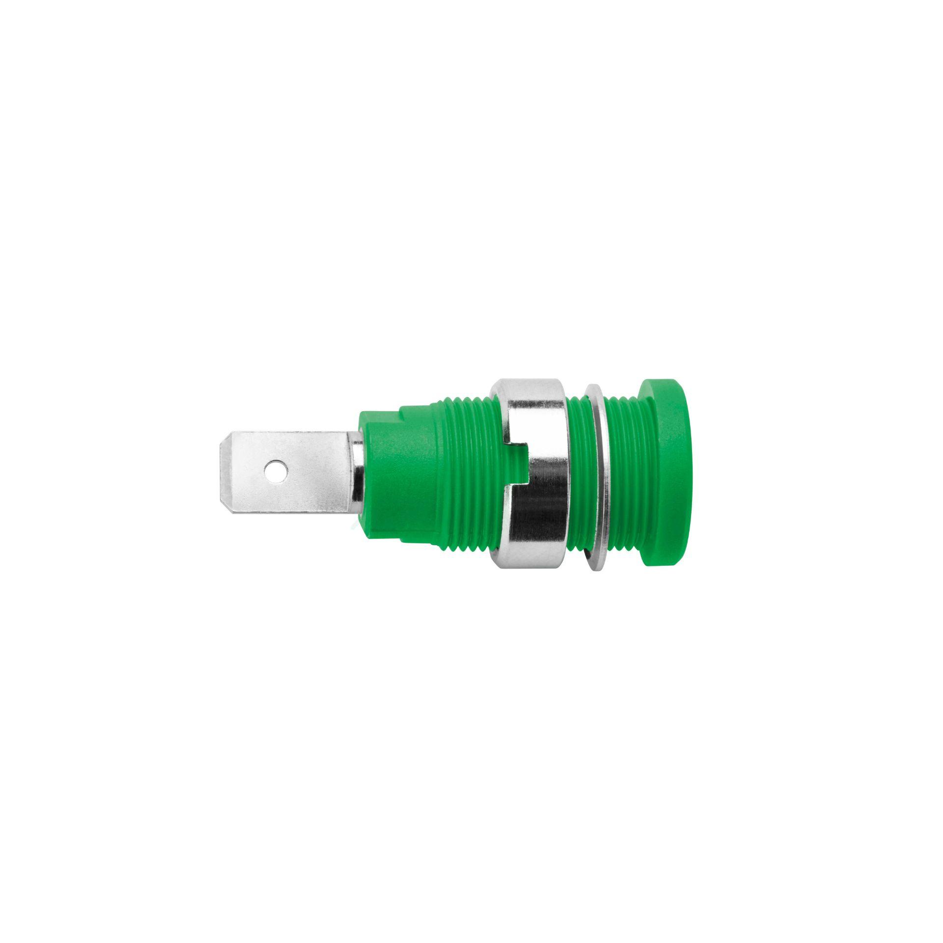 Sicherheits-Einbaubuchse ø 4mm, grün