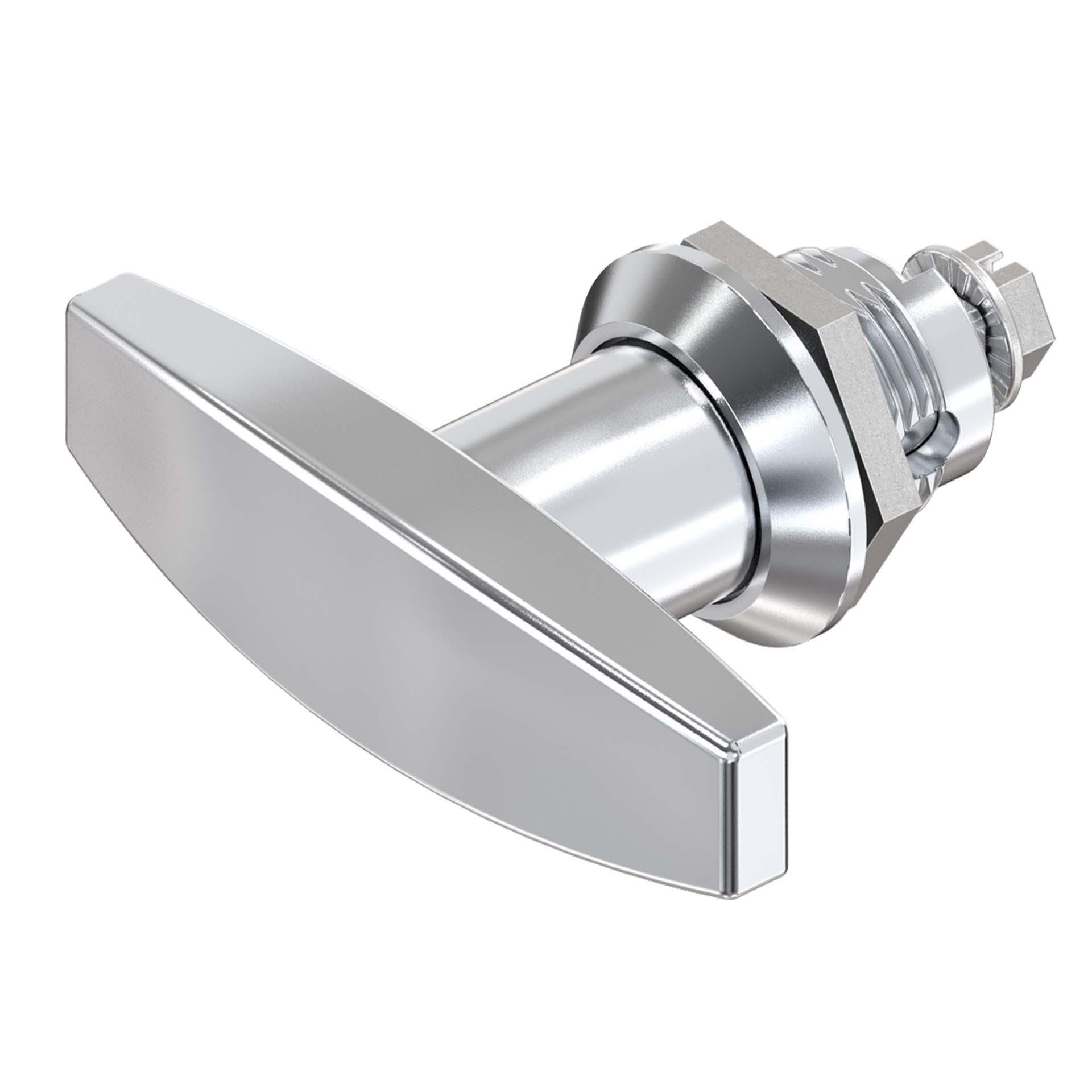 T-Griff-Vorreiber ohne Schliessung,GD-Zn verchromt