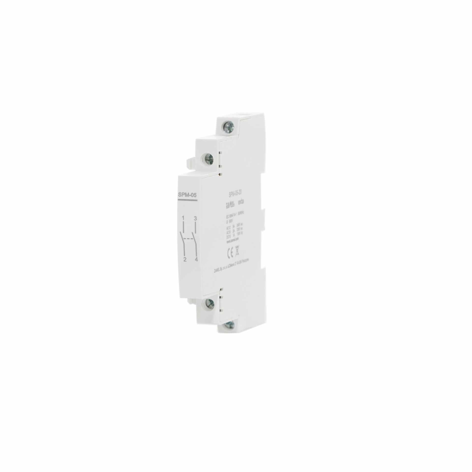 Auxiliary contact for contactors R25, R40, R63, R100 (max. 1 piece can be fitted), SPM-05-20