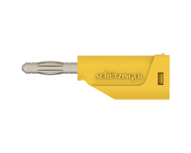 Federkorbstecker ø 4mm, Schraubanschluss 1-2.5mm2, gelb