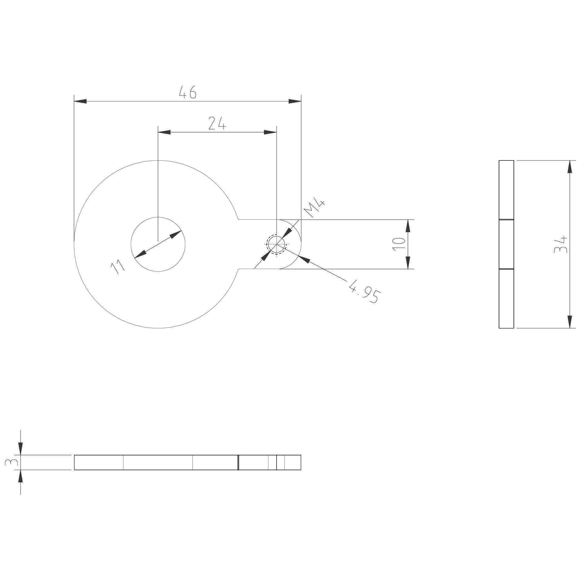 Large M10 voltage connection lug, nickel-plated brass