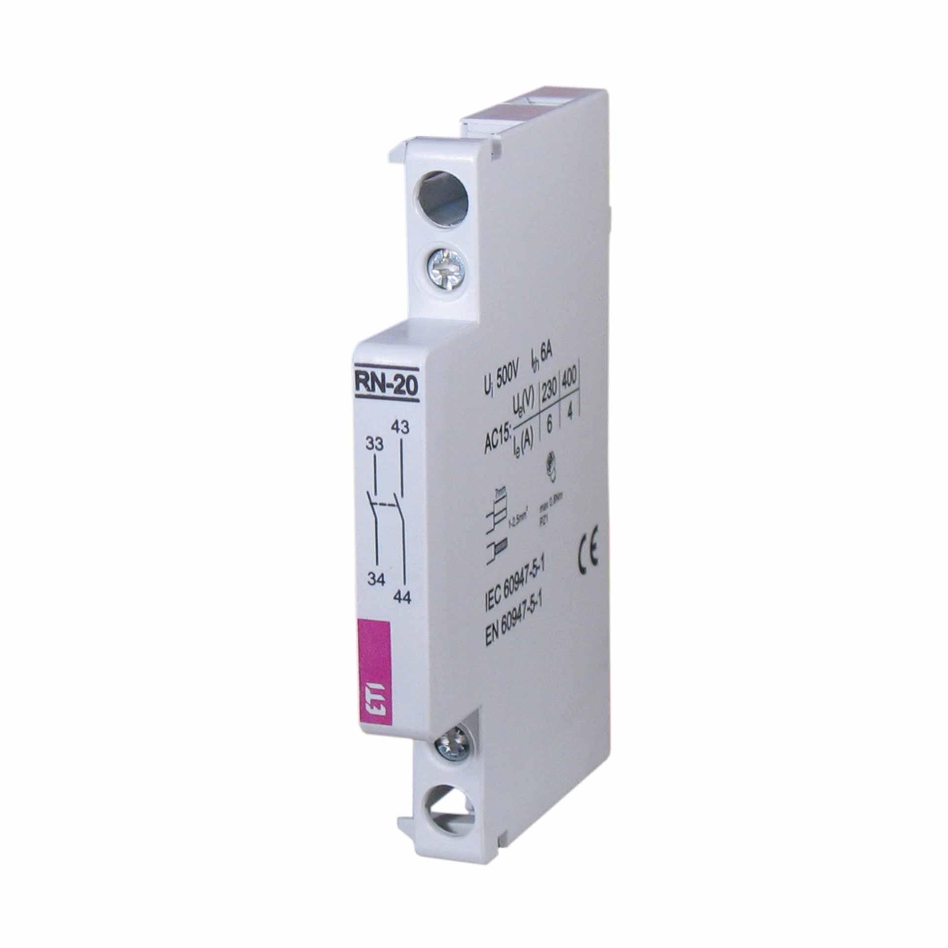 Auxiliary contact for contactors RD, R...R, RD...R, RN-20