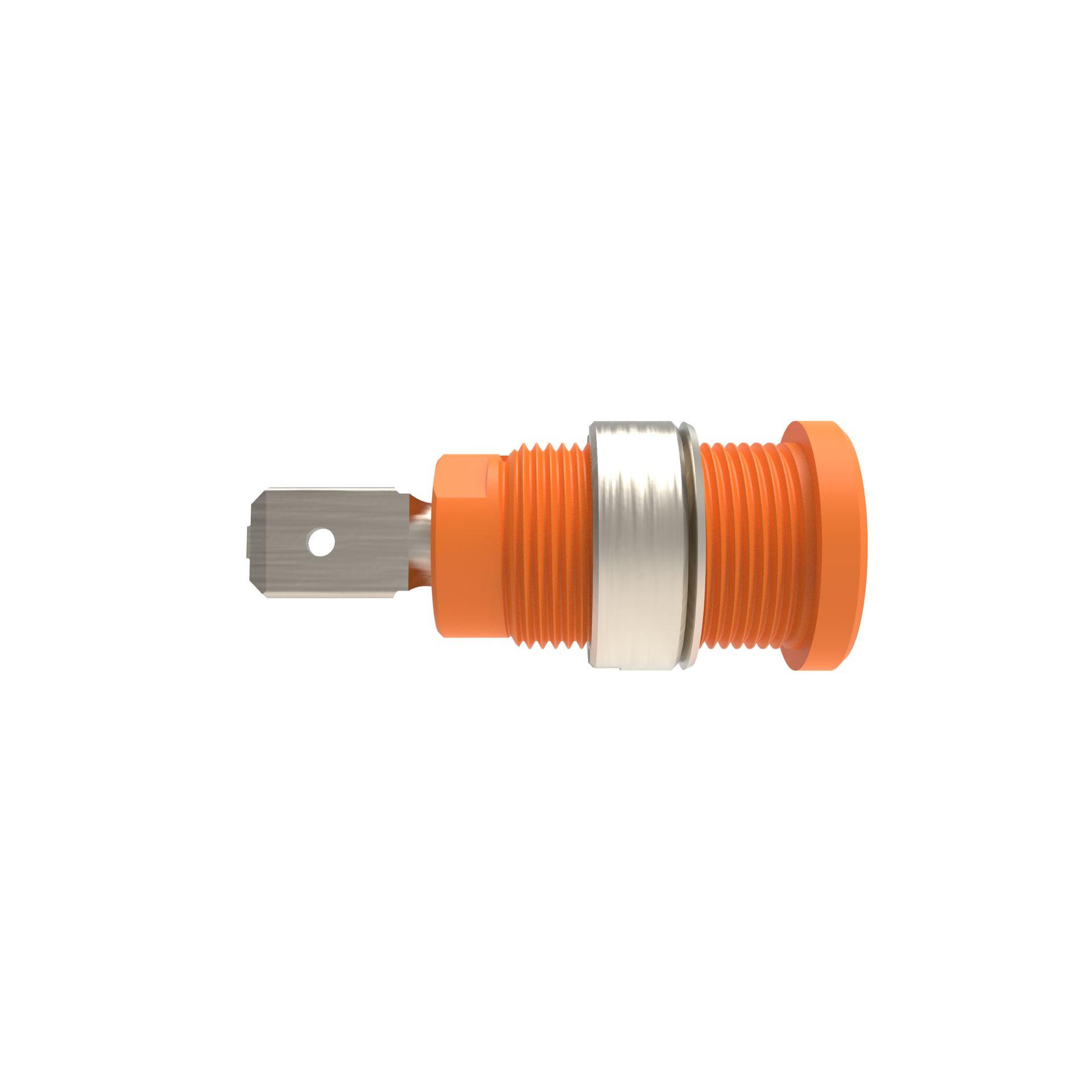 Douille de sécurité encastrée ø 4mm, orange