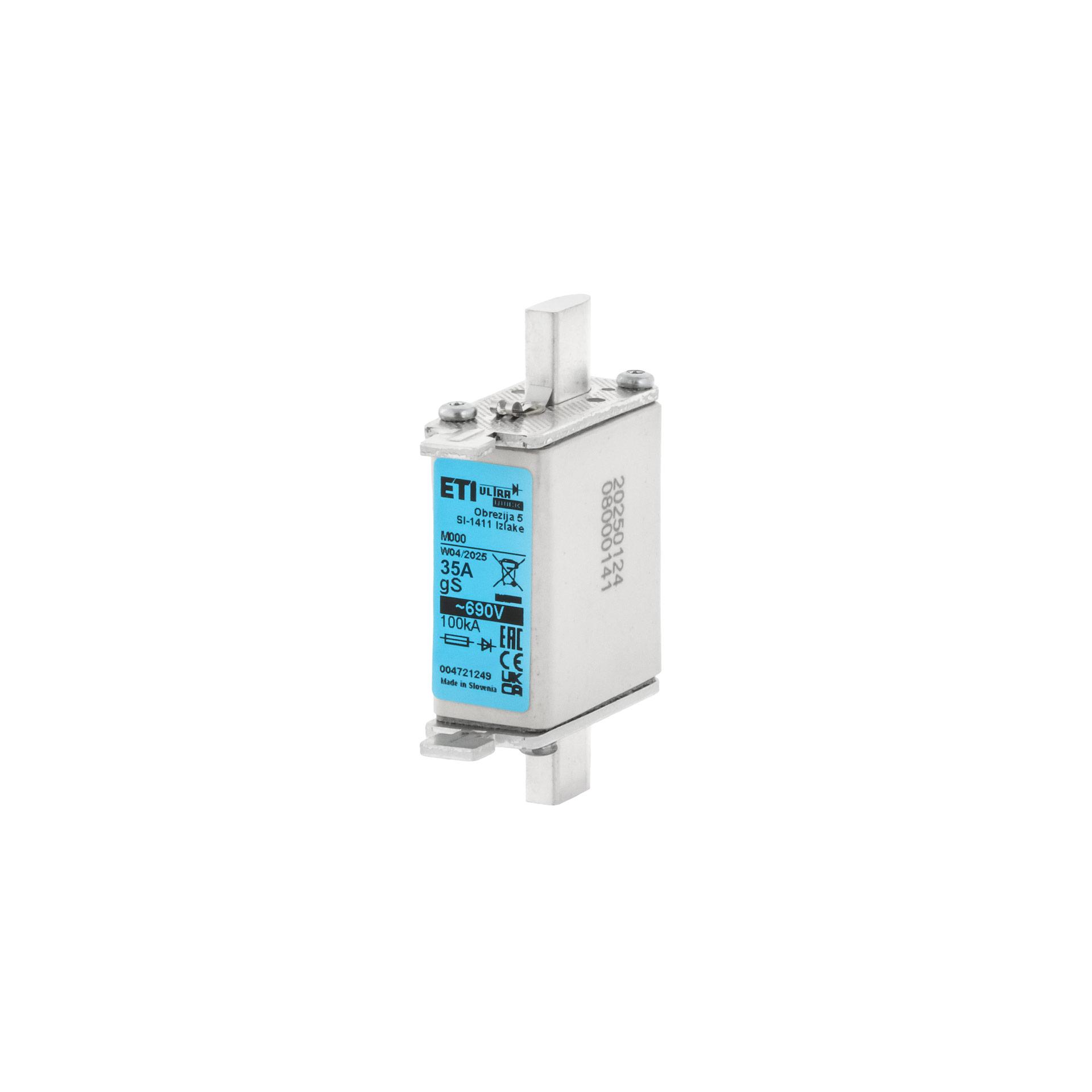 NH-Halbleitersicherung Gr. 000, 35A, Charakteristik gS, 690V