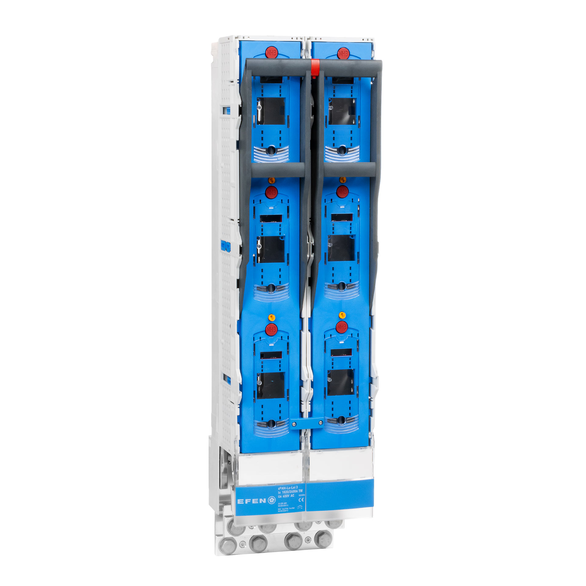 NH fuse-switch disconnectors size 3, 3P, 185mm, M12 (3-pole switchable) 1820A, double switch disconnector, S6