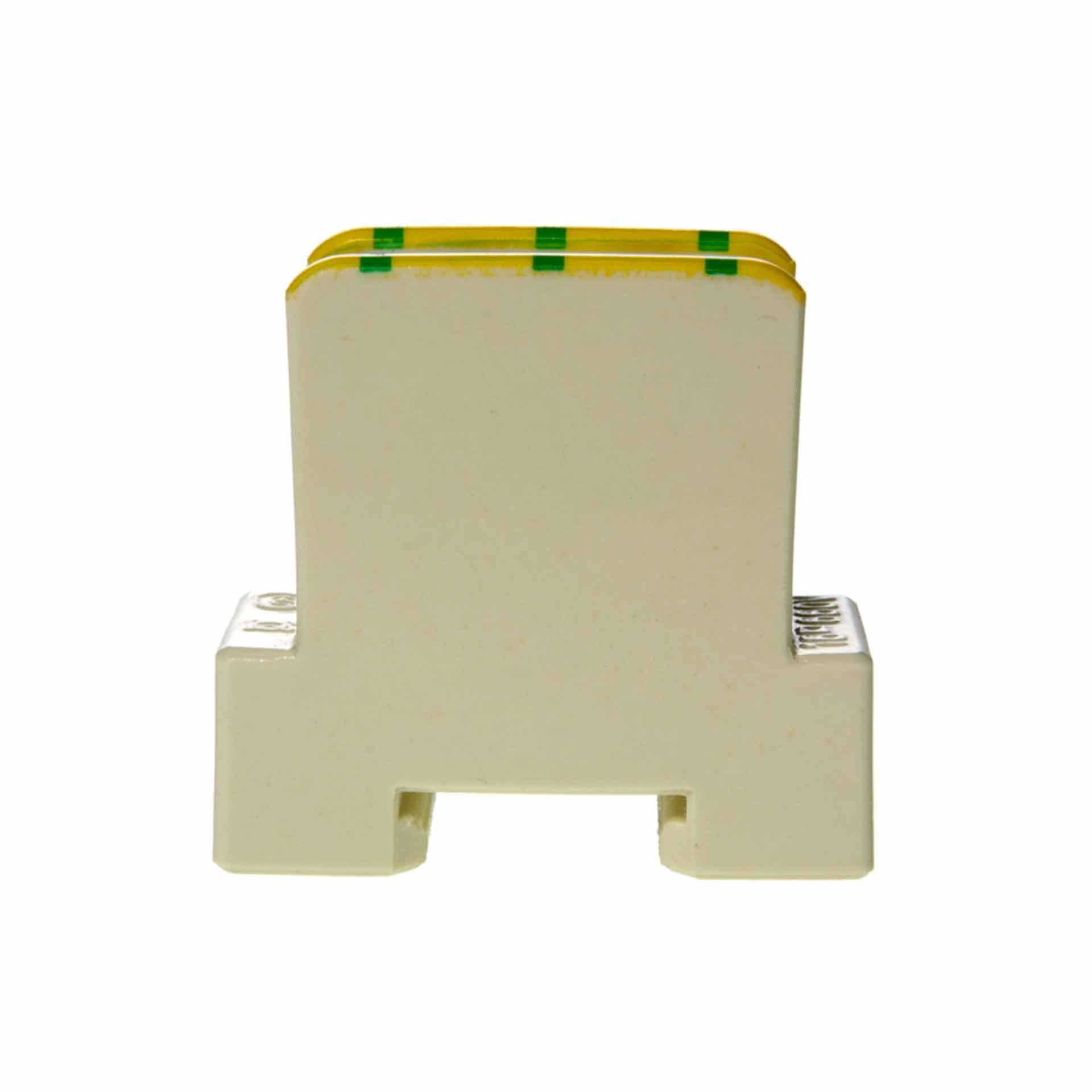 Steatite branch terminal 16mm², 2-conductor, green-yellow