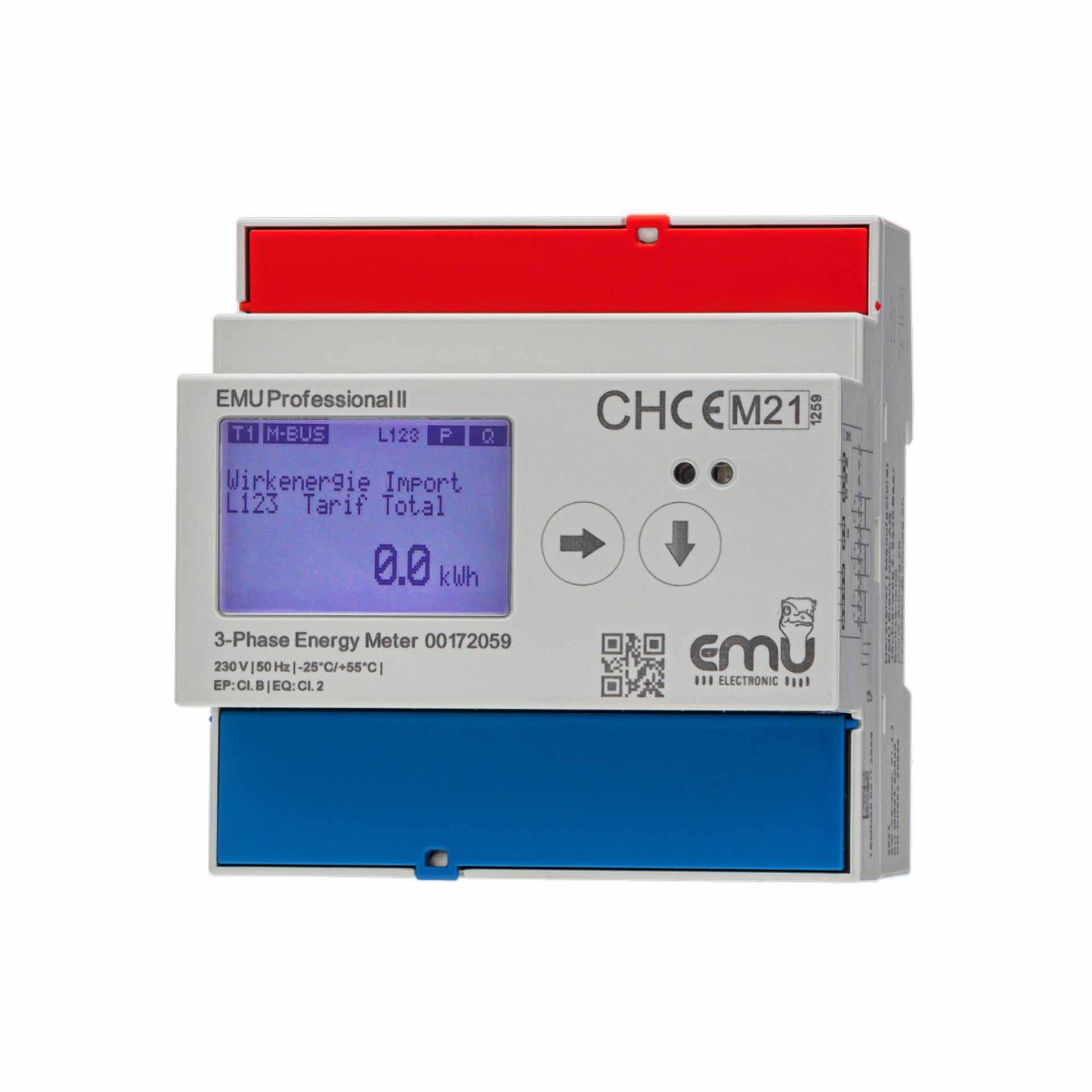 Energiezähler EMU Professional II 3/100, MID B+D Zulassung, 100A Direktmessung 3PN Energiezähler EMU Professional II 3/100, MID B+D Zulassung, 100A Direktmessung 3PN