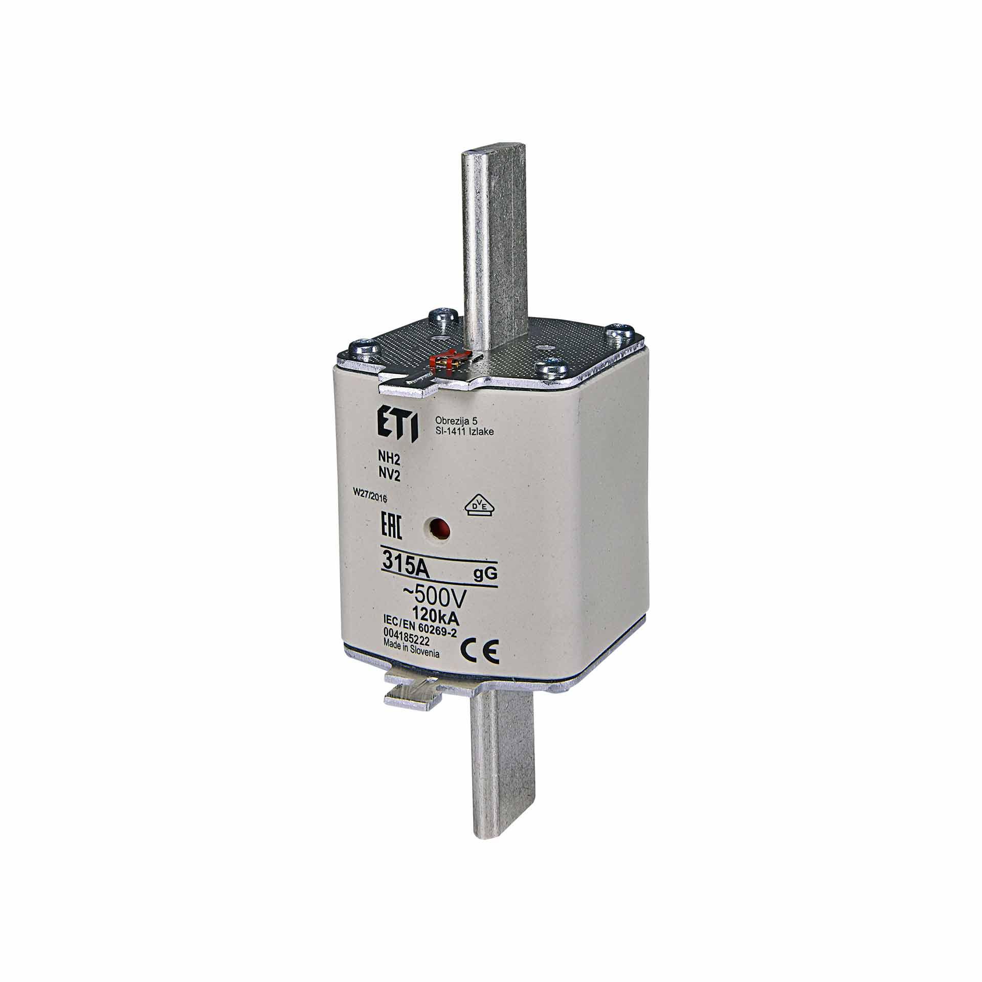NH fuse size 2 315A, characteristic gL-gG 500V