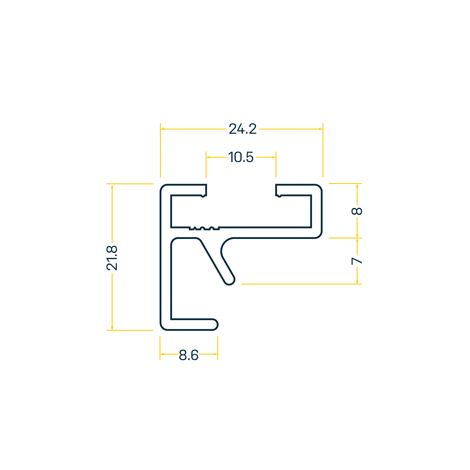 GA2029 Guida di montaggio BS.24.2_7mm