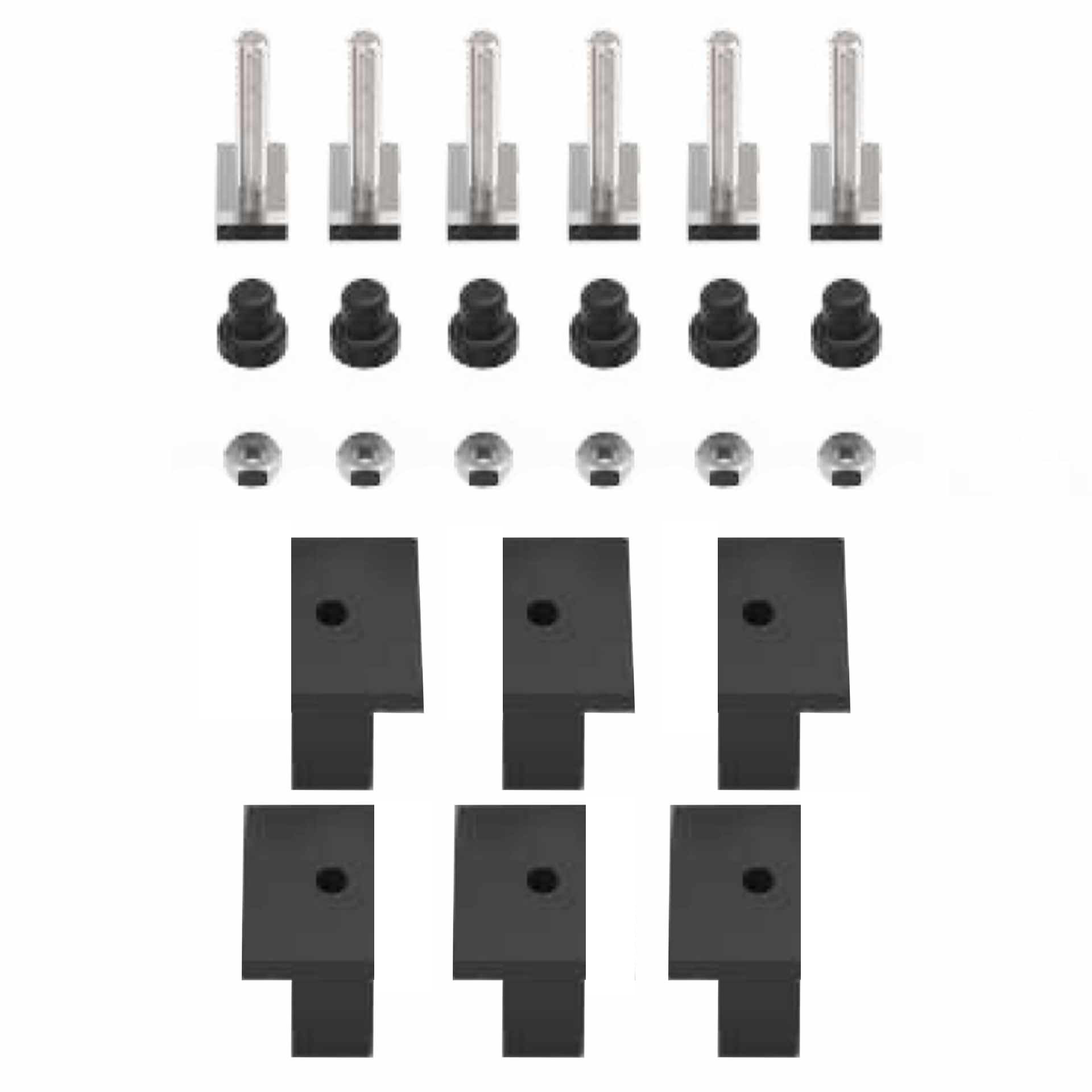 Entretoise isolée « Forme L » FLT pour canal d'isolation FLT, set de 6 pcs.