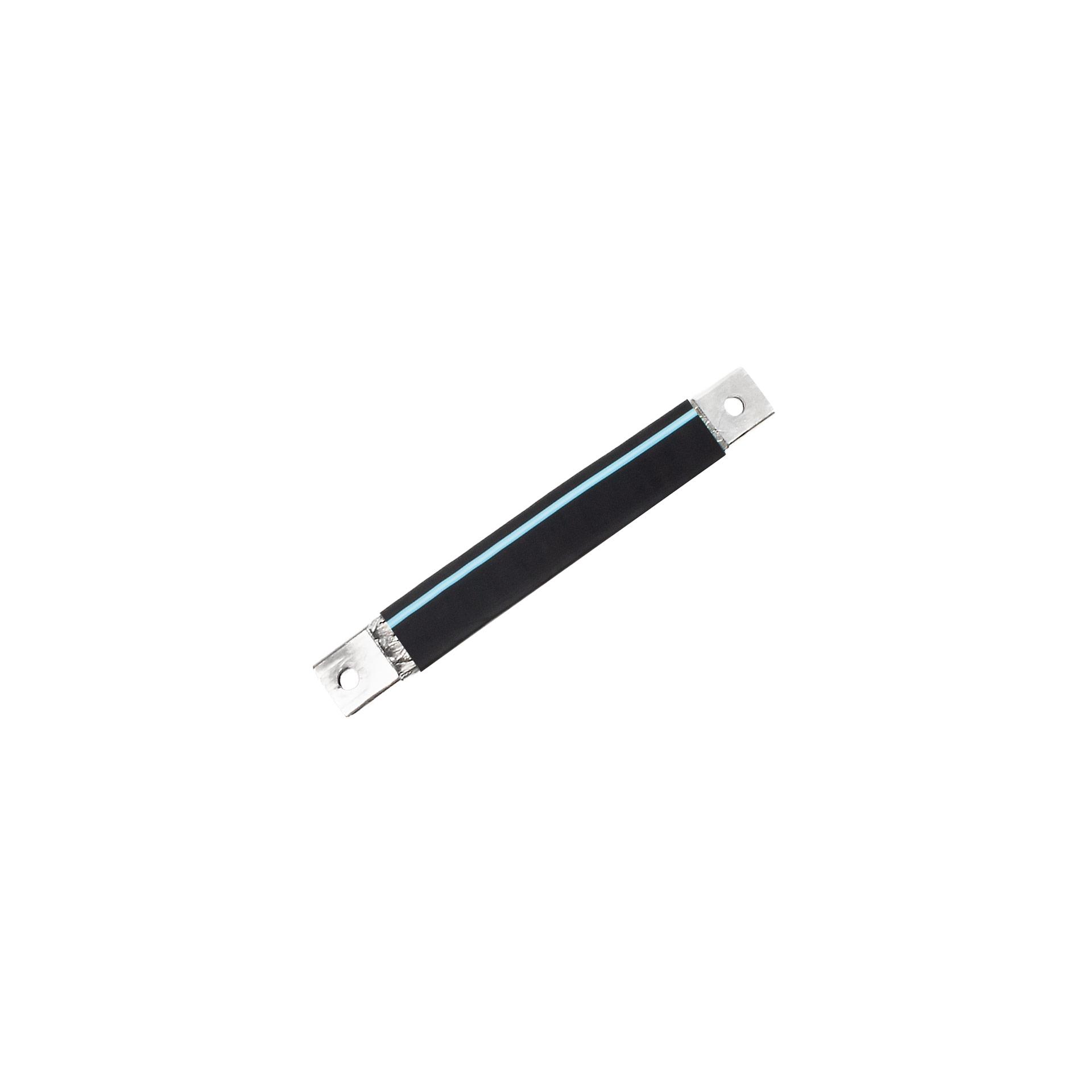 Insulated connection lug made of tinned copper braid "L:430mm" 240mm², 630A, M10 & M12, halogen-free