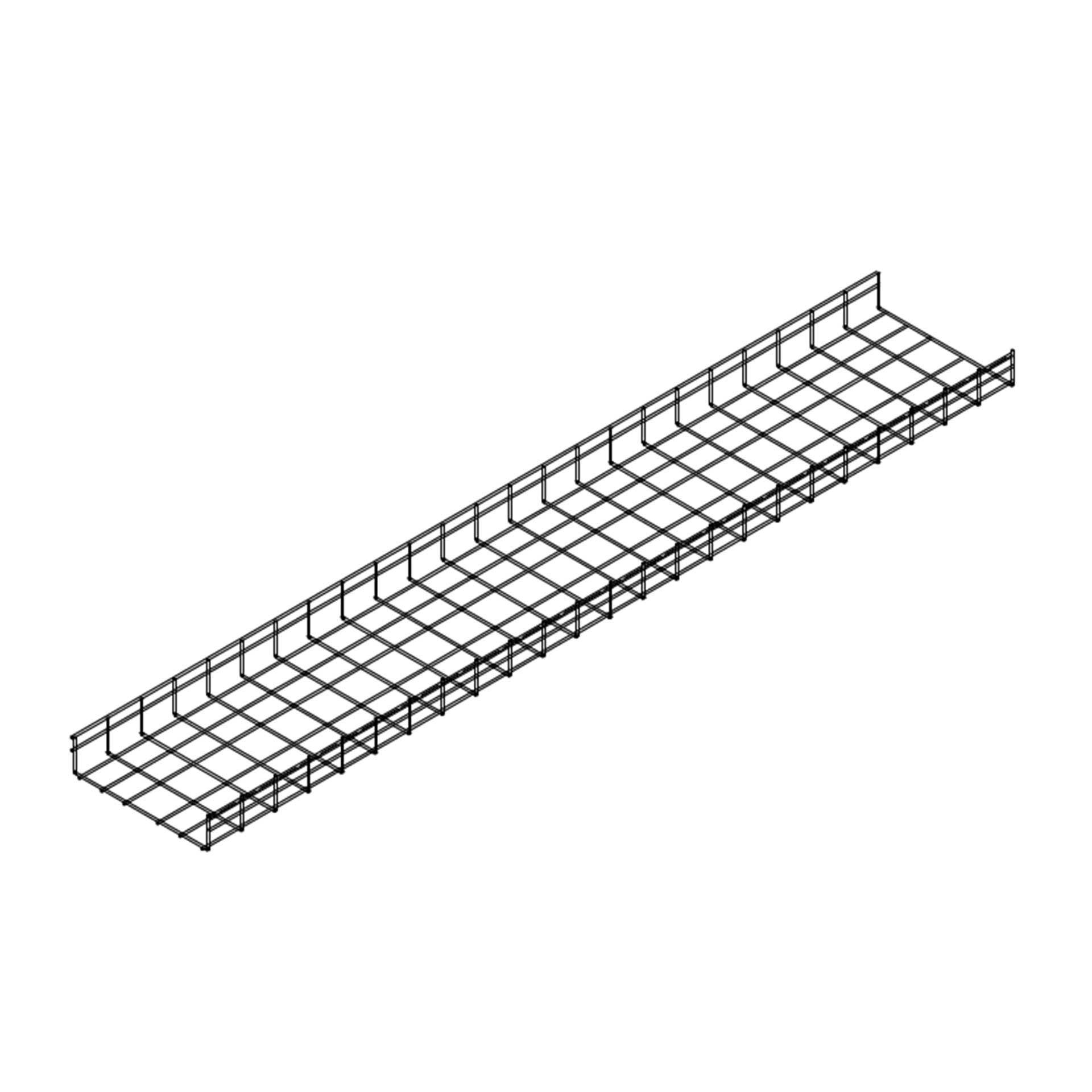 Panier à câbles en U isolé, sans halogène,312x74x1879mm, gris clair RAL 7035 Panier à câbles en U isolé, sans halogène,312x74x1879mm, gris clair RAL 7035