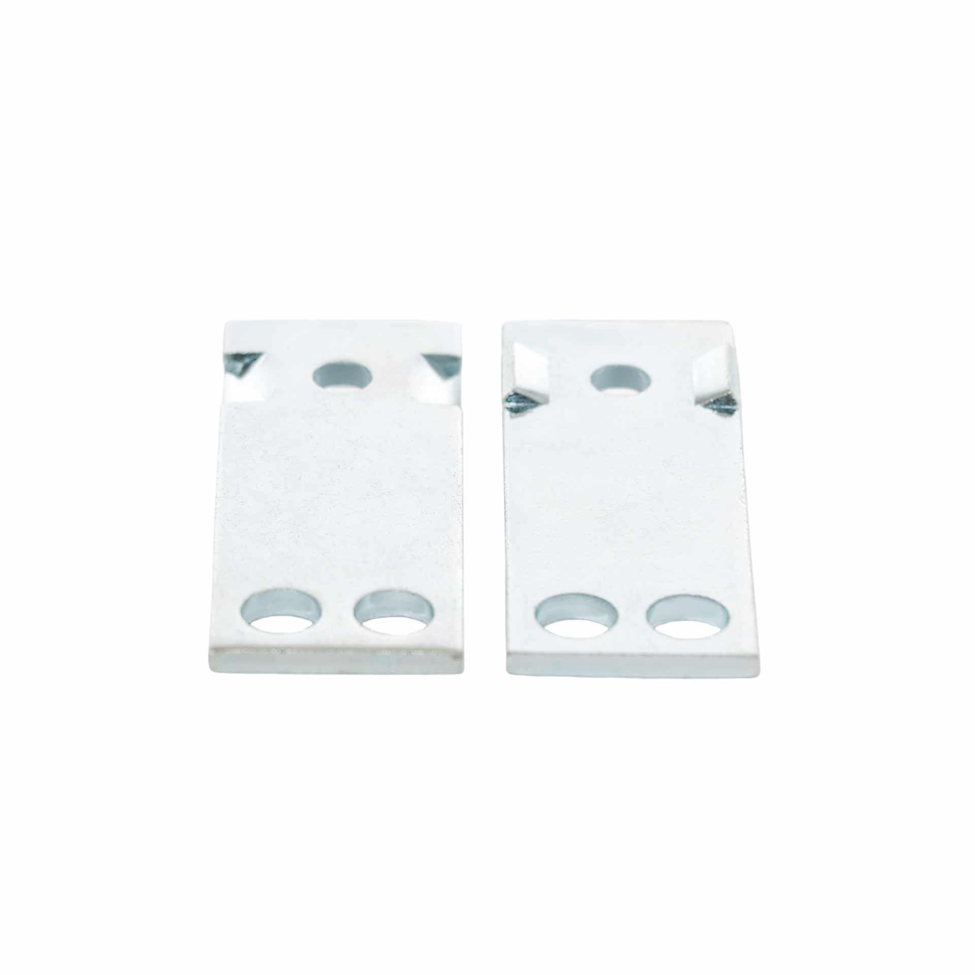 AZ 10.6 Connecting plate with anti-twist protection made of steel 1x Ø 6.5mm / 2x Ø 8.5mm, 25x65x3mm  