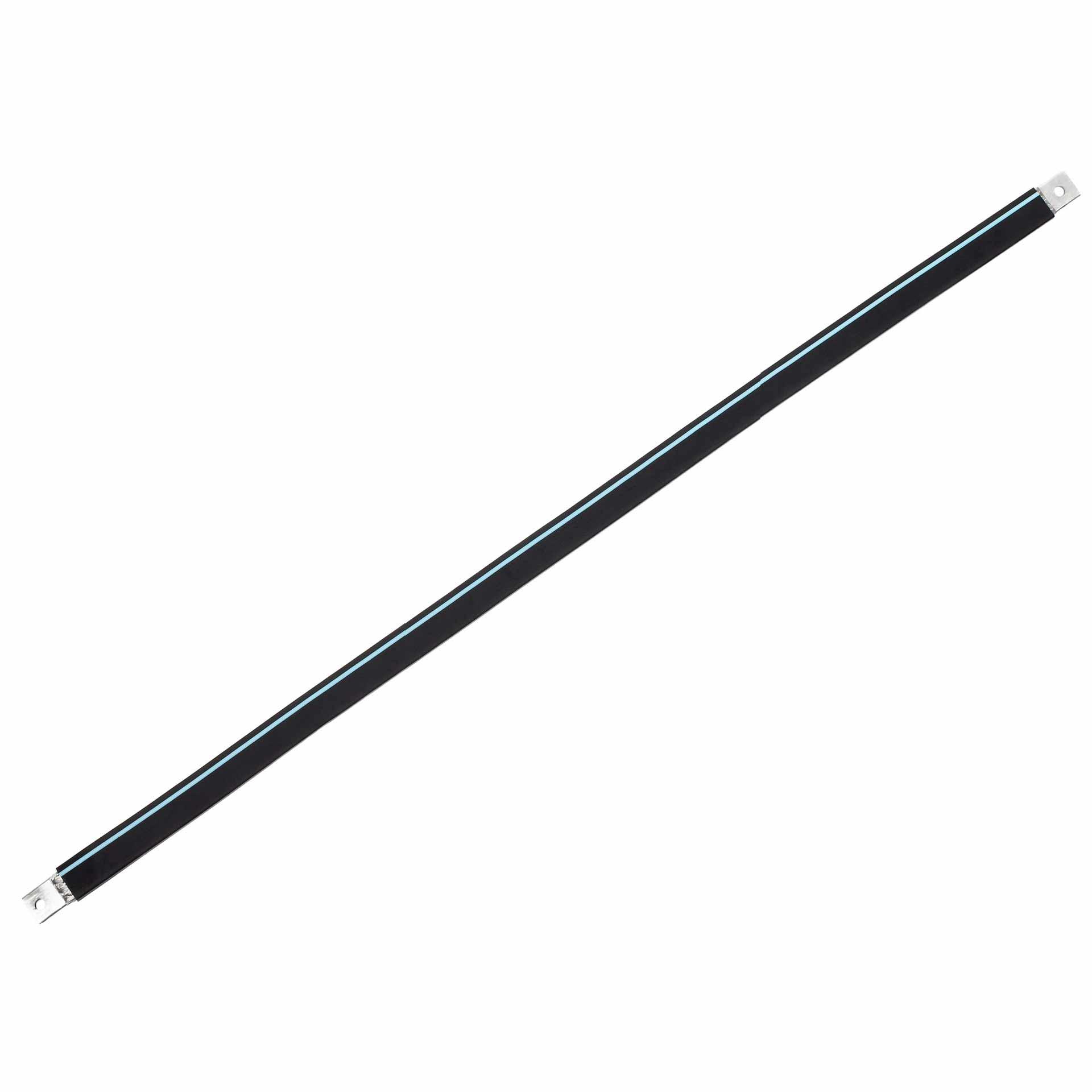 Insulated connection lug made of tinned copper braid L:1330mm 120mm2, 400A, 2x M12, halogen-free
