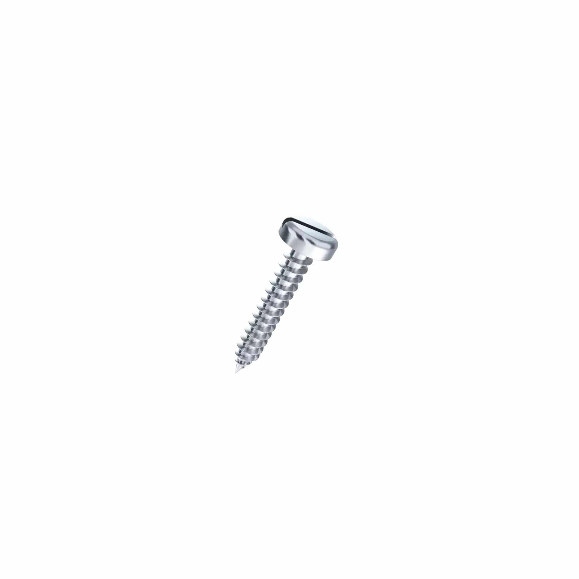Vis à tôle à tête cylindrique fendue, pointe DIN 7971C-St znb, 2.2 x 6.5mm