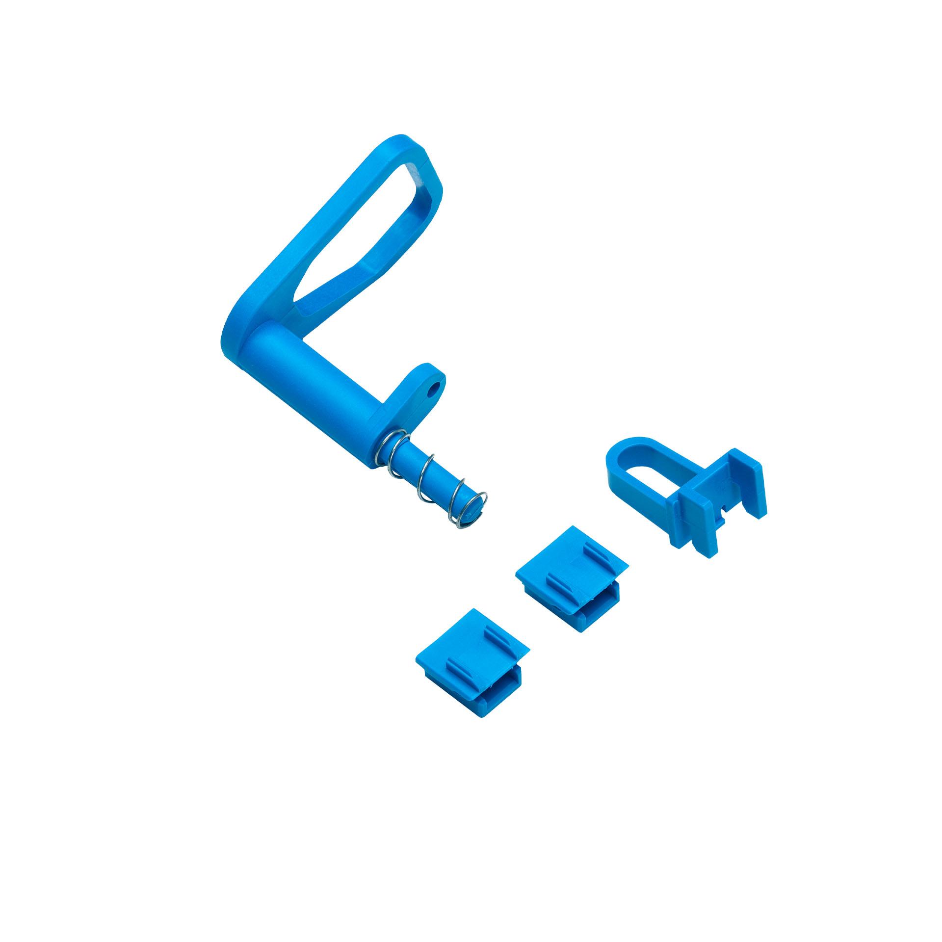 verrouillage du couvercle pour fil de plombage ou 3 cadenas avec manille de 4 - 7 mm, Taille 1-3
