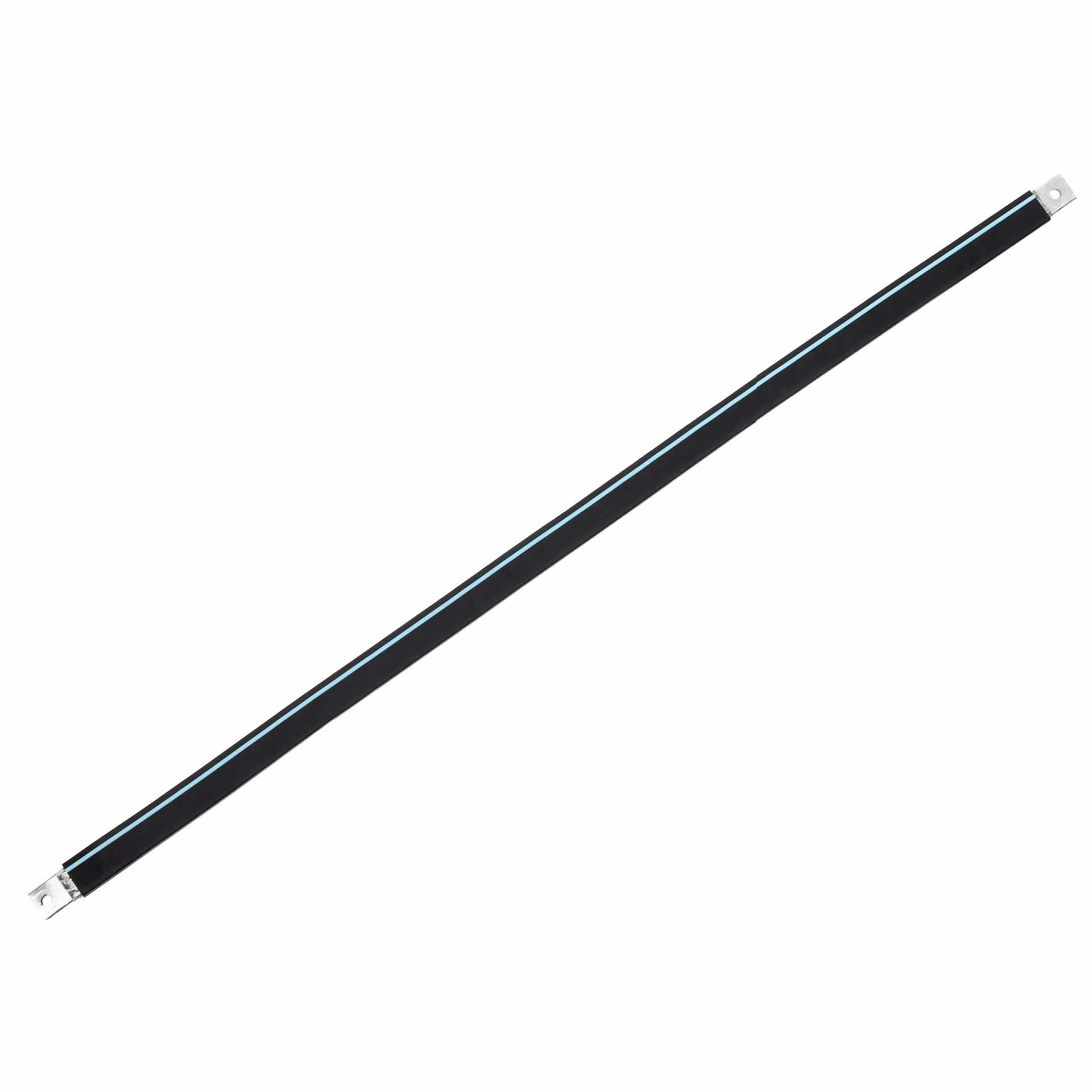 Insulated connection lug made of tinned copper braid L:1230mm 120mm2, 400A, 2x M12, halogen-free