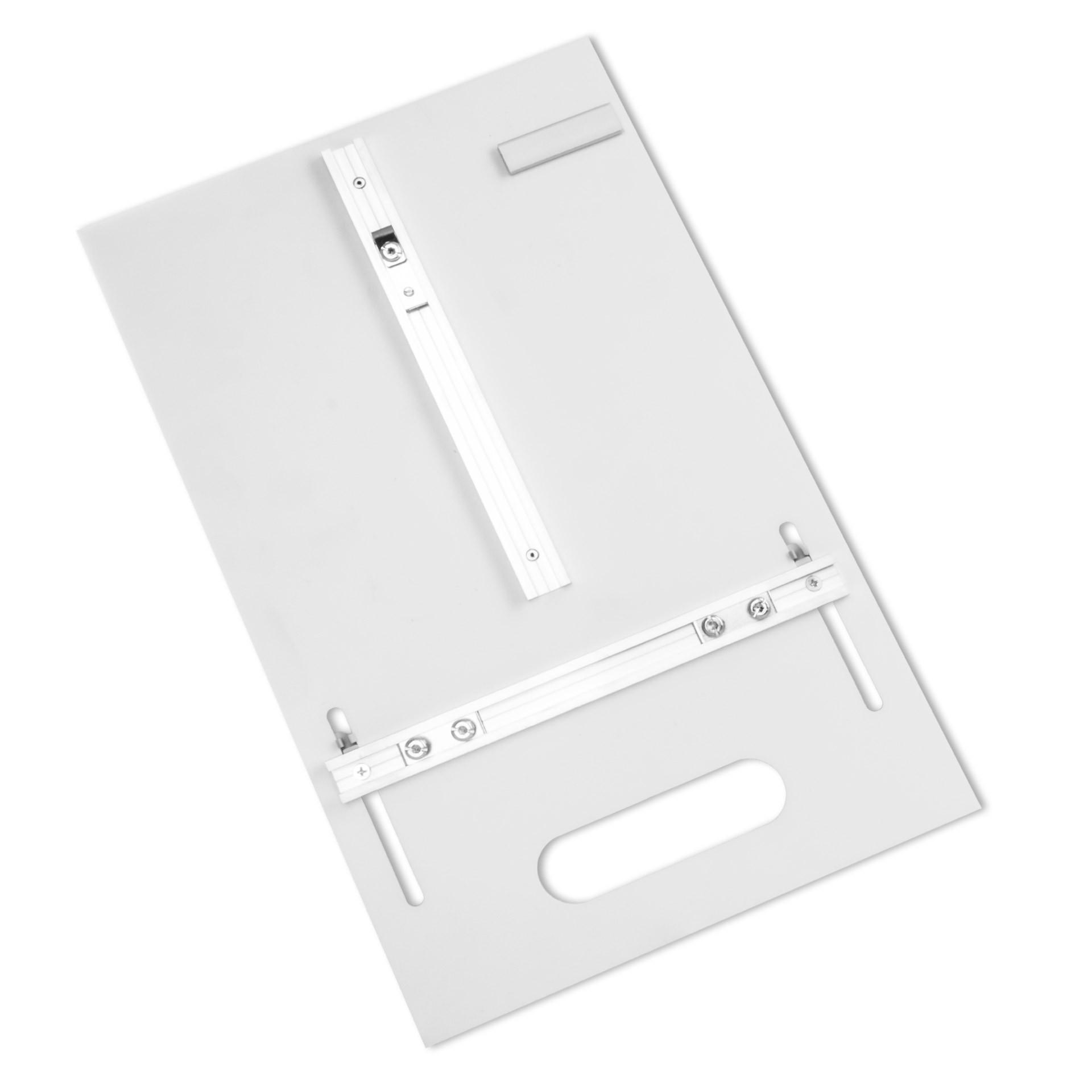 Zählerplatte BKW, spez., 1x110mm, ohne löcher, Bez.55mm, Polystyrol weiss, halogenfrei