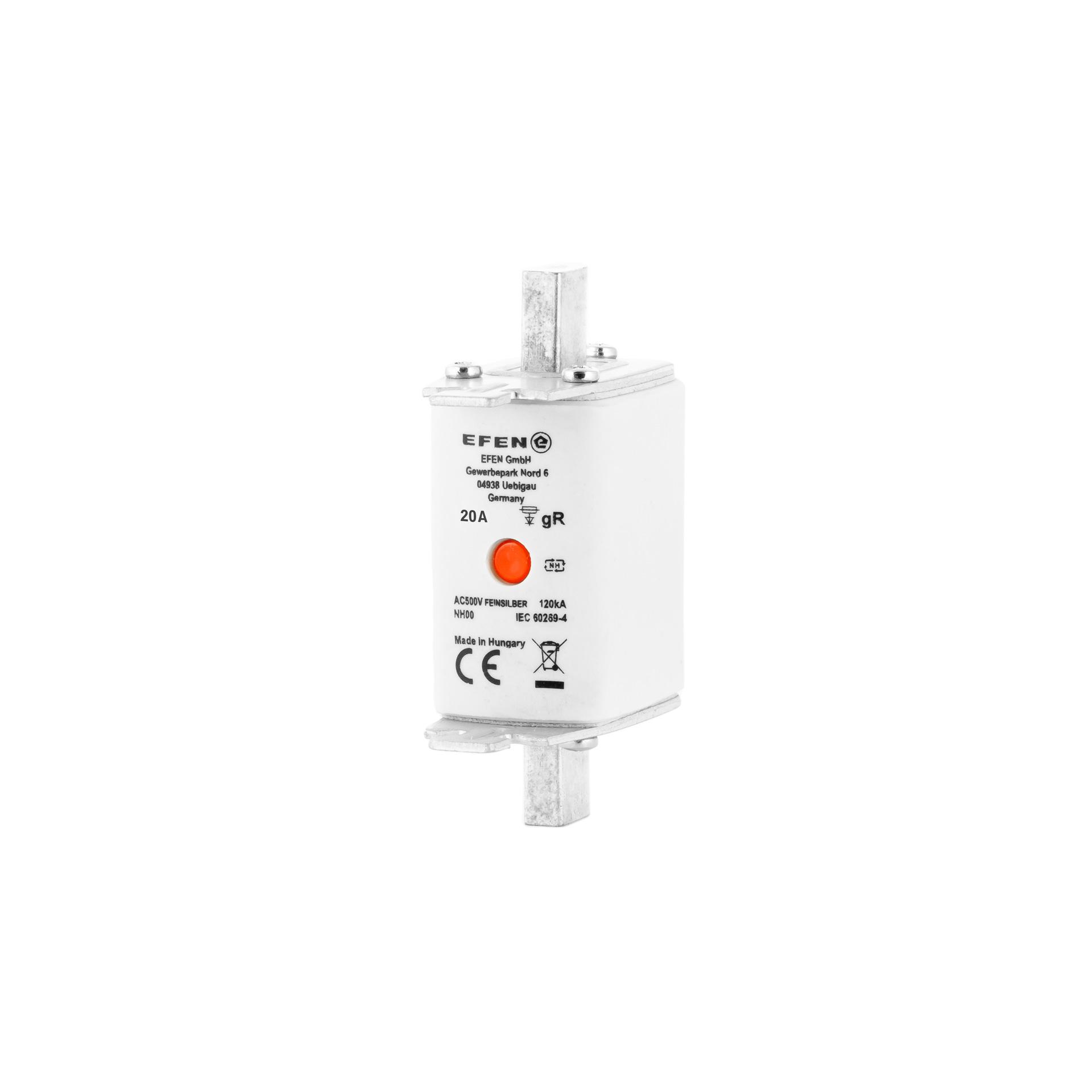 Fusible HPC Gr. 00, 20A, caractéristique gR, AC 500V, 120kA