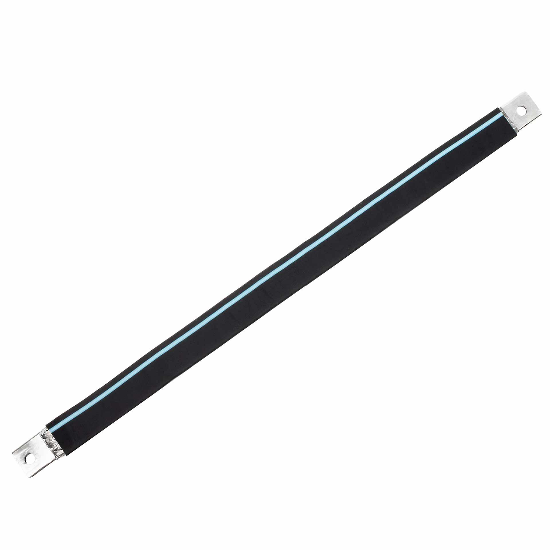 Insulated connection lug made of tinned copper braid "L:1330mm" 240mm², 630A, M10 & M12, halogen-free