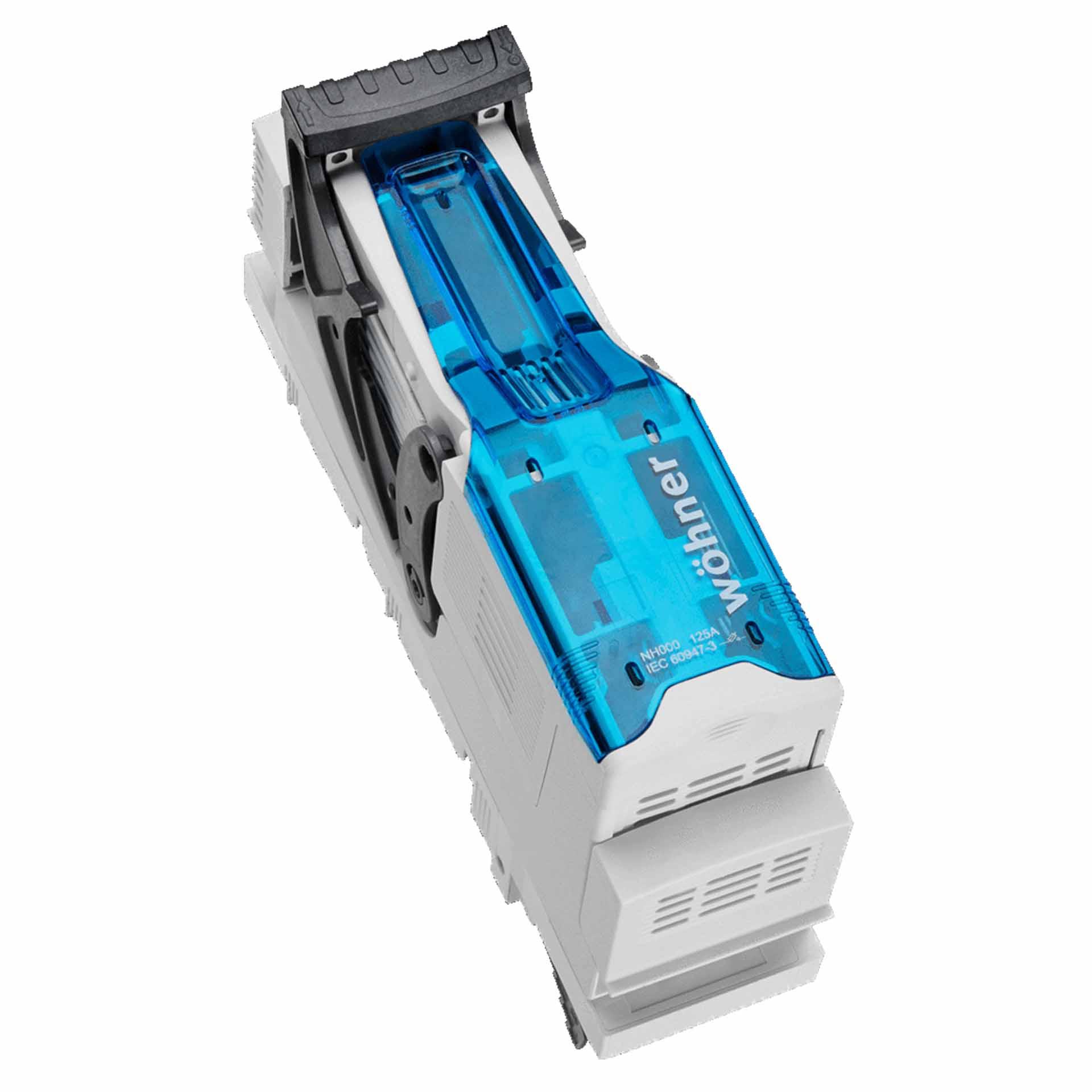 Sectionneur HPC Gr.000, 3P, 60mm, bornes, Max. 125A, Raccordement en haut ou en bas Sectionneur HPC Gr.000, 3P, 60mm, bornes, Max. 125A, Raccordement en haut ou en bas