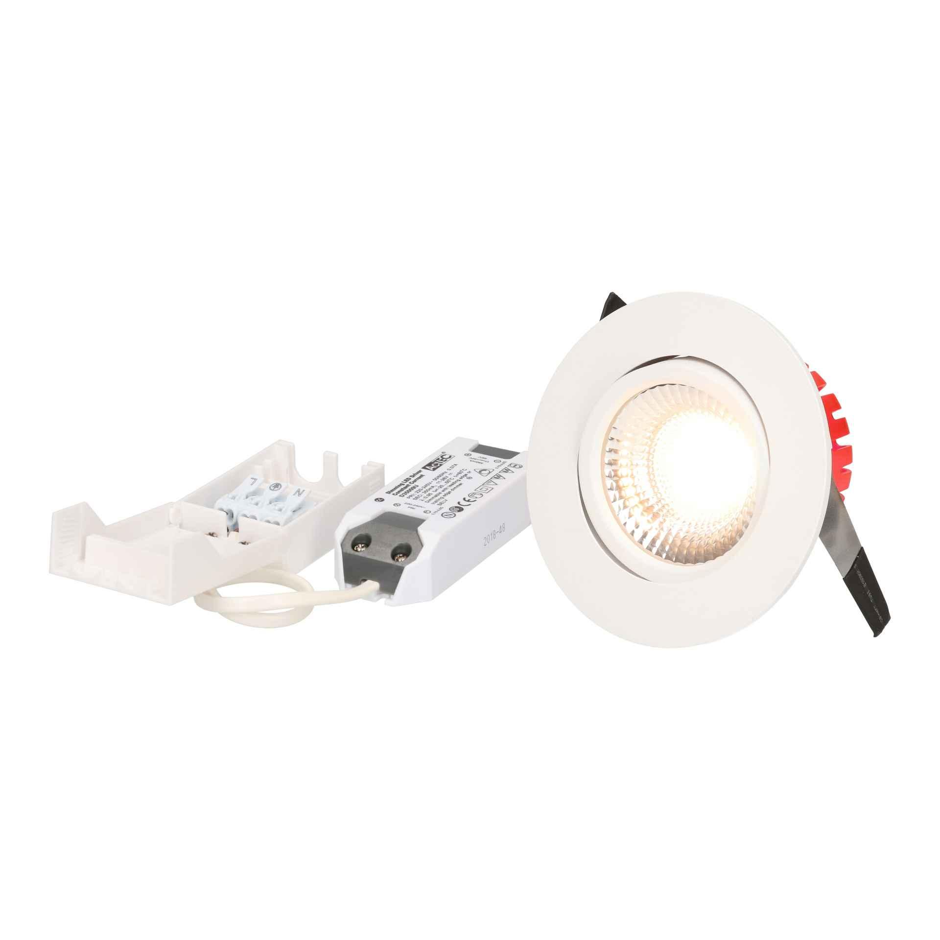 LED spot r encastré "SOLVO" blanc 3000K 750lm 38°