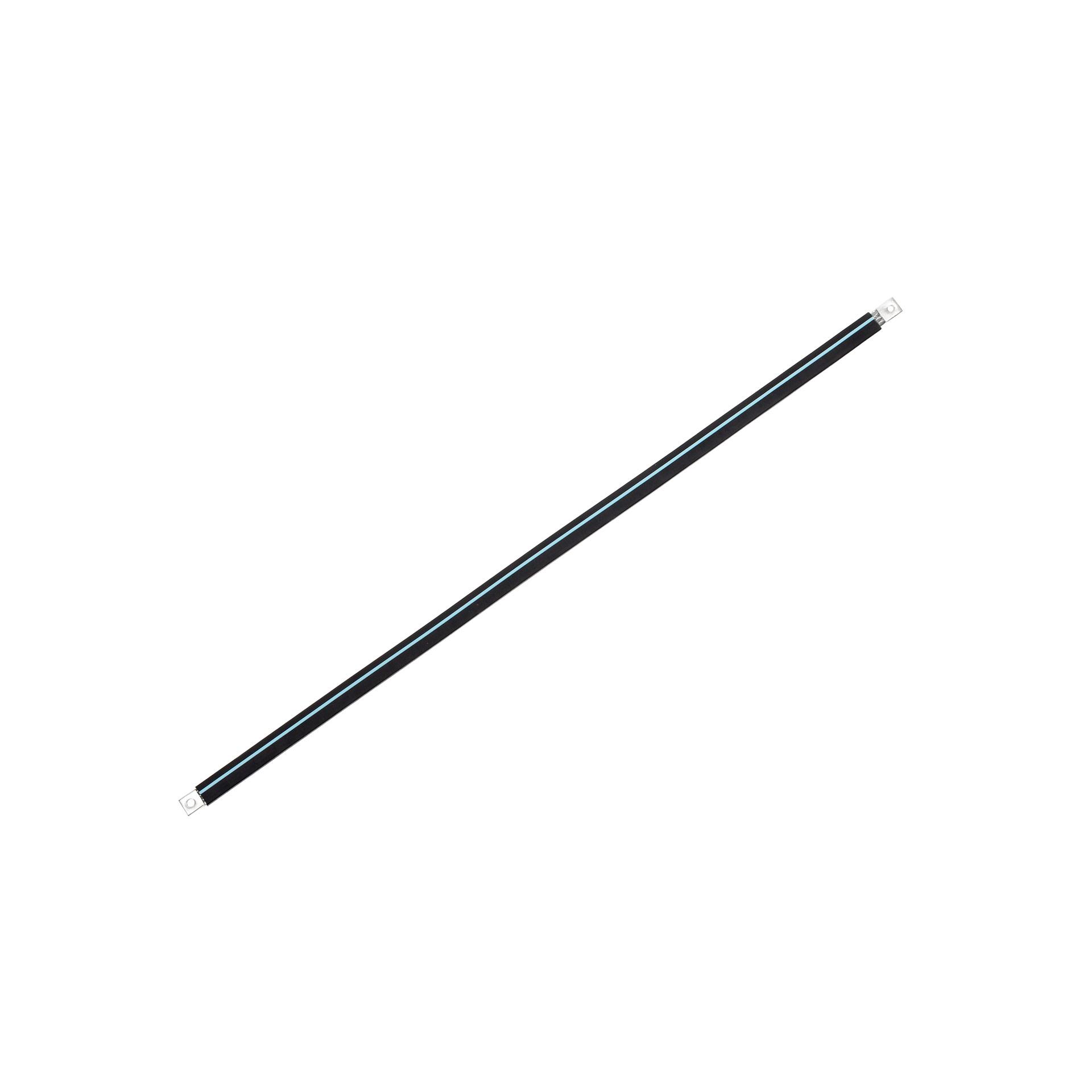 Insulated connection lug made of tinned copper braid "L:730mm" 50mm2, 250A, 2x M10, halogen-free