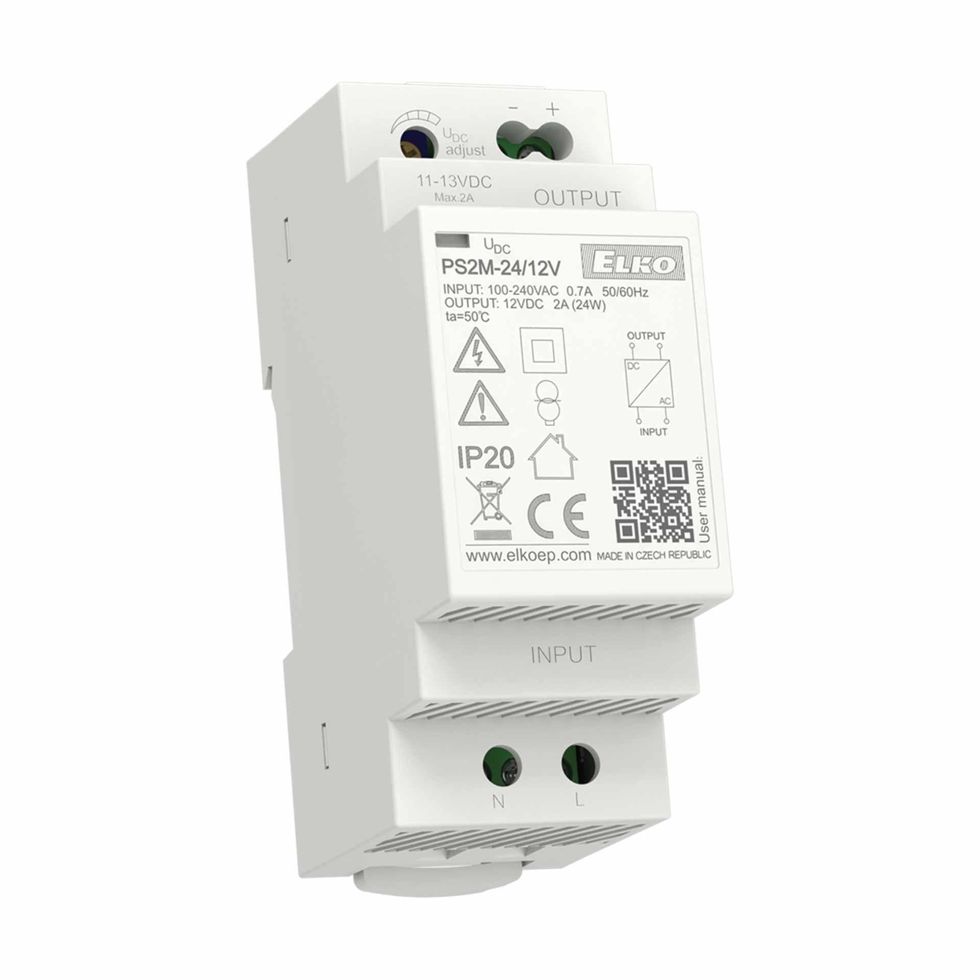 Netzteil stabilisiert PS2M-24/12V DC, 30 W / 50 VA Netzteil stabilisiert PS2M-24/12V DC, 30 W / 50 VA