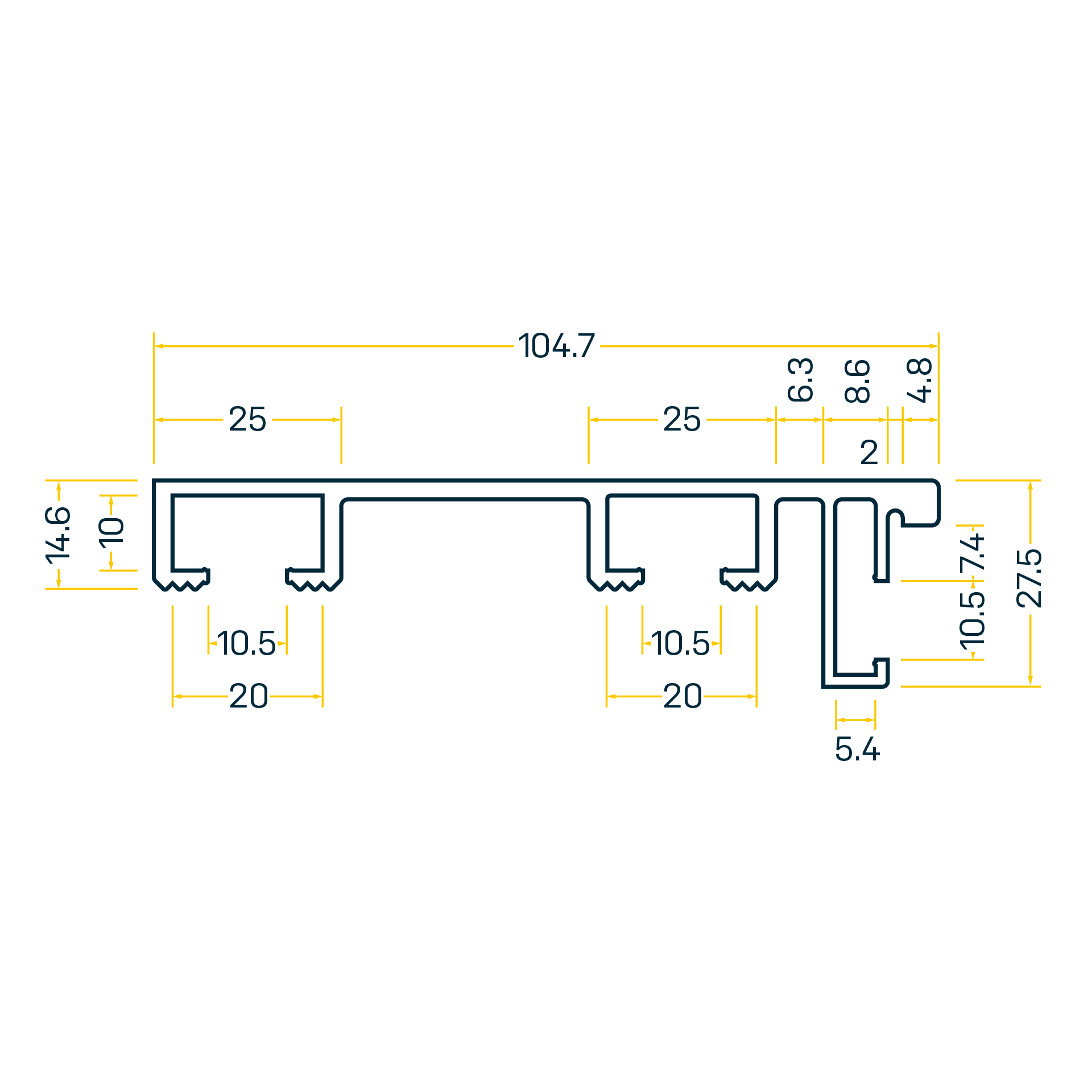 GA287 Side profile SP.104.7