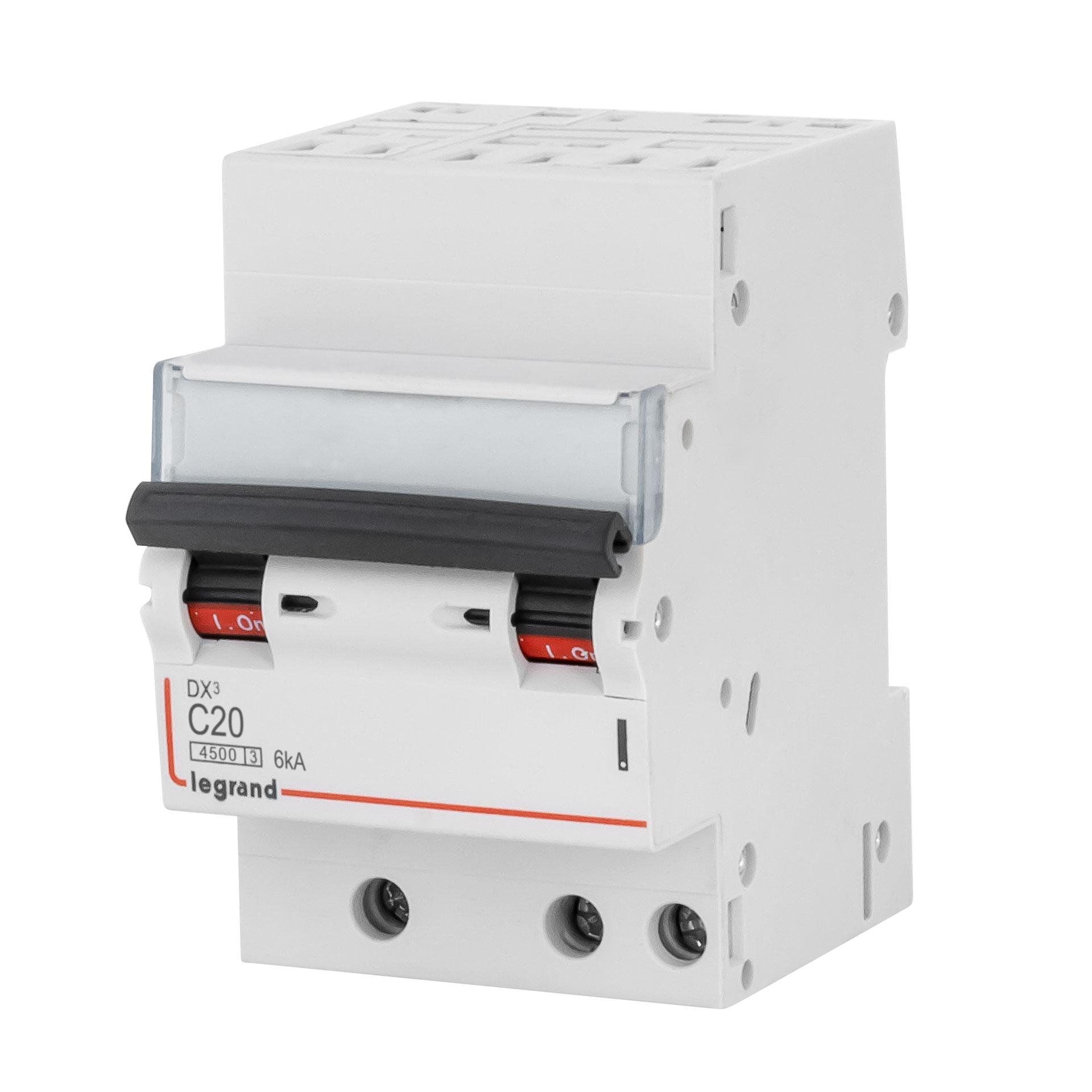 Leitungsschutzschalter Optimiert 3P, Charakteristik C / 20A, 4.5kA, Steckanschluss