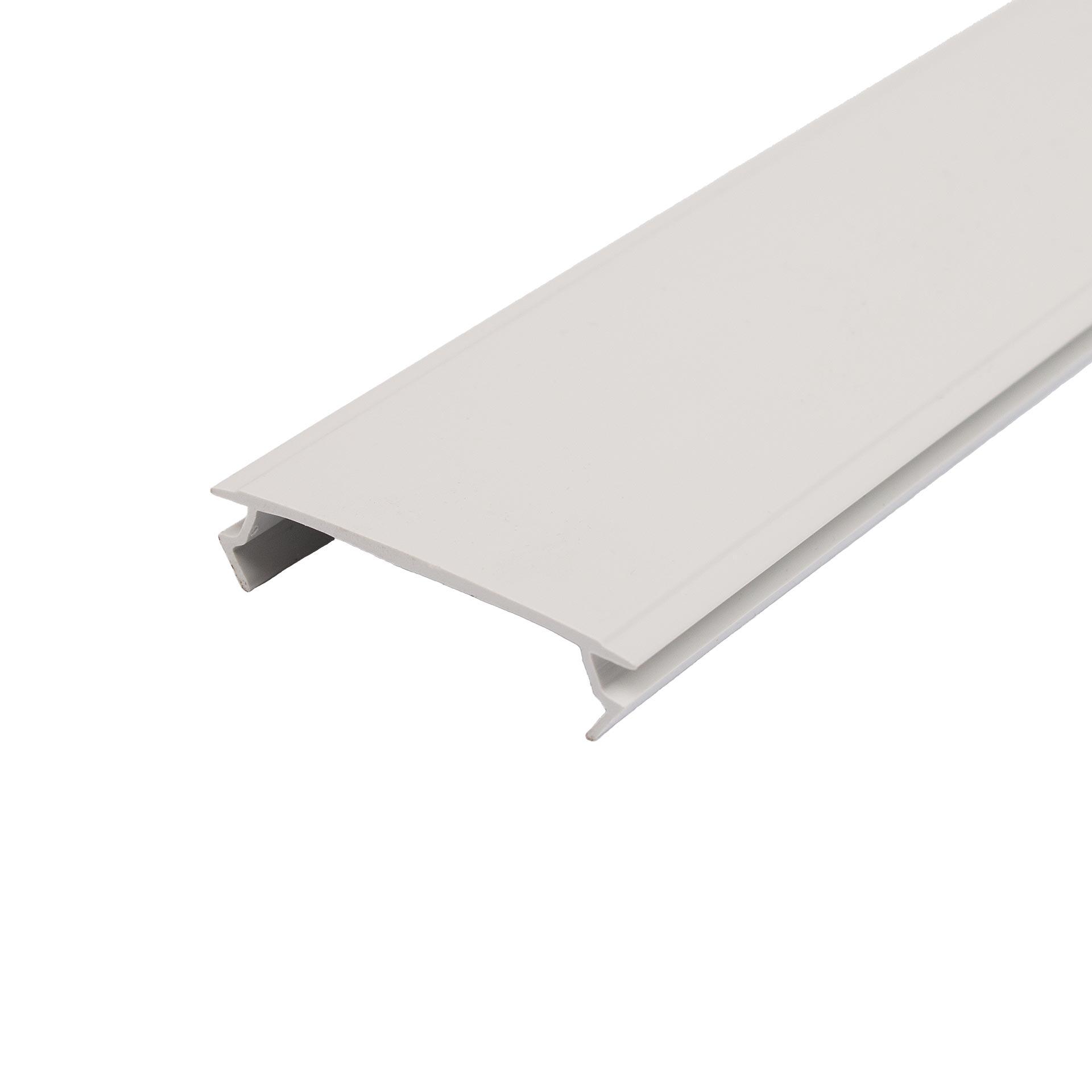 Profil obturateur, PVC gris clair RAL 7035, 2 mètres de long