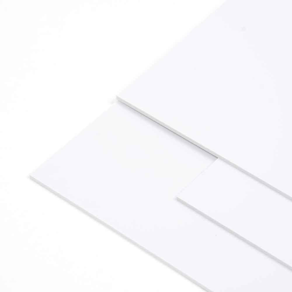 Plaque de recouvrement PVC, blanc, 2040x1040x4mm, sans halogène, 2.12 m² / RAL 9016